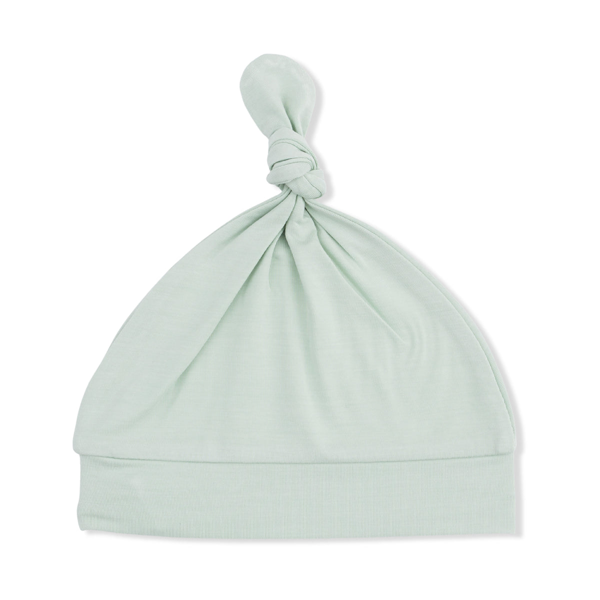 Solid Milky Green - Knotted Hat