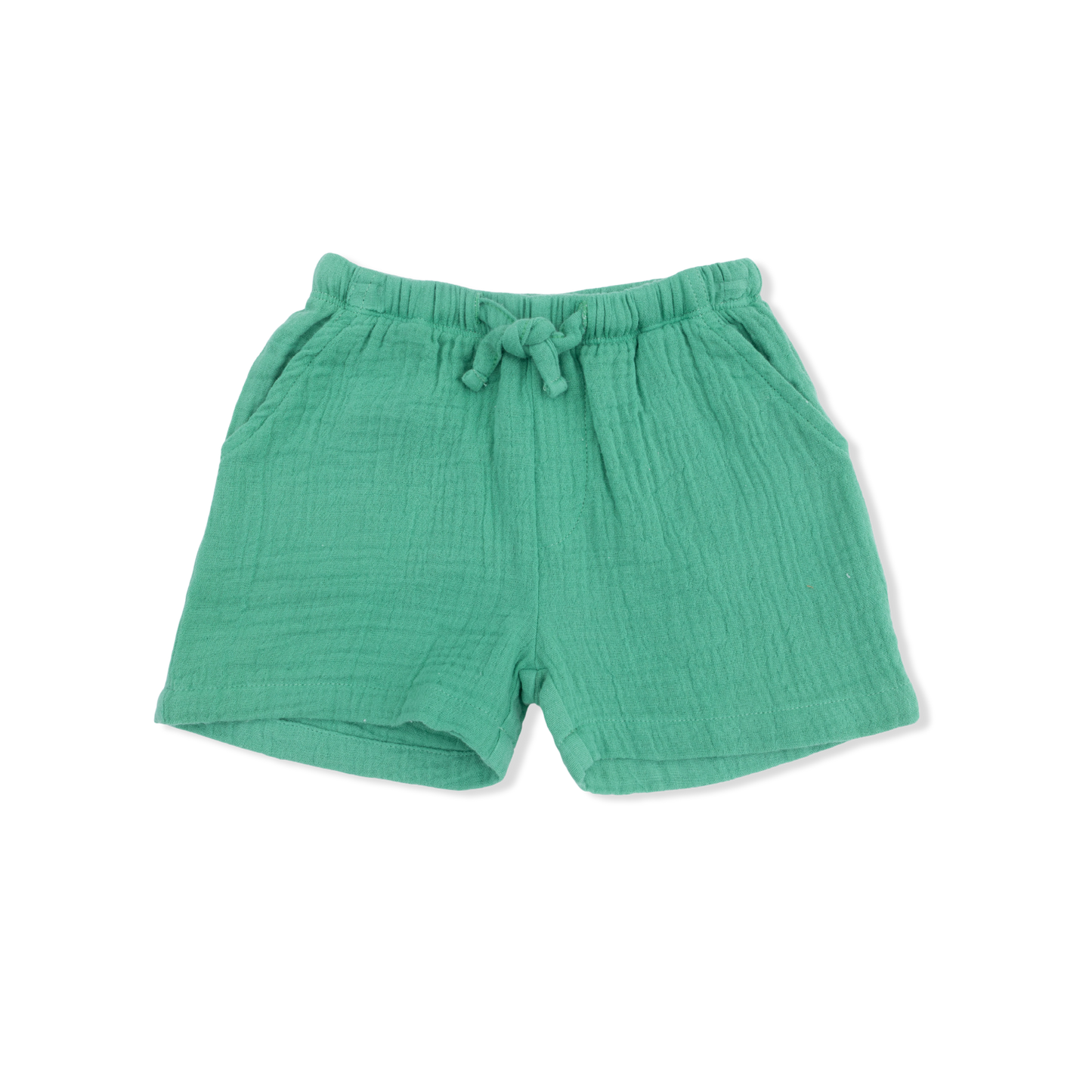 Solid Muslin Ming Green - Casual Short-Angel Dear