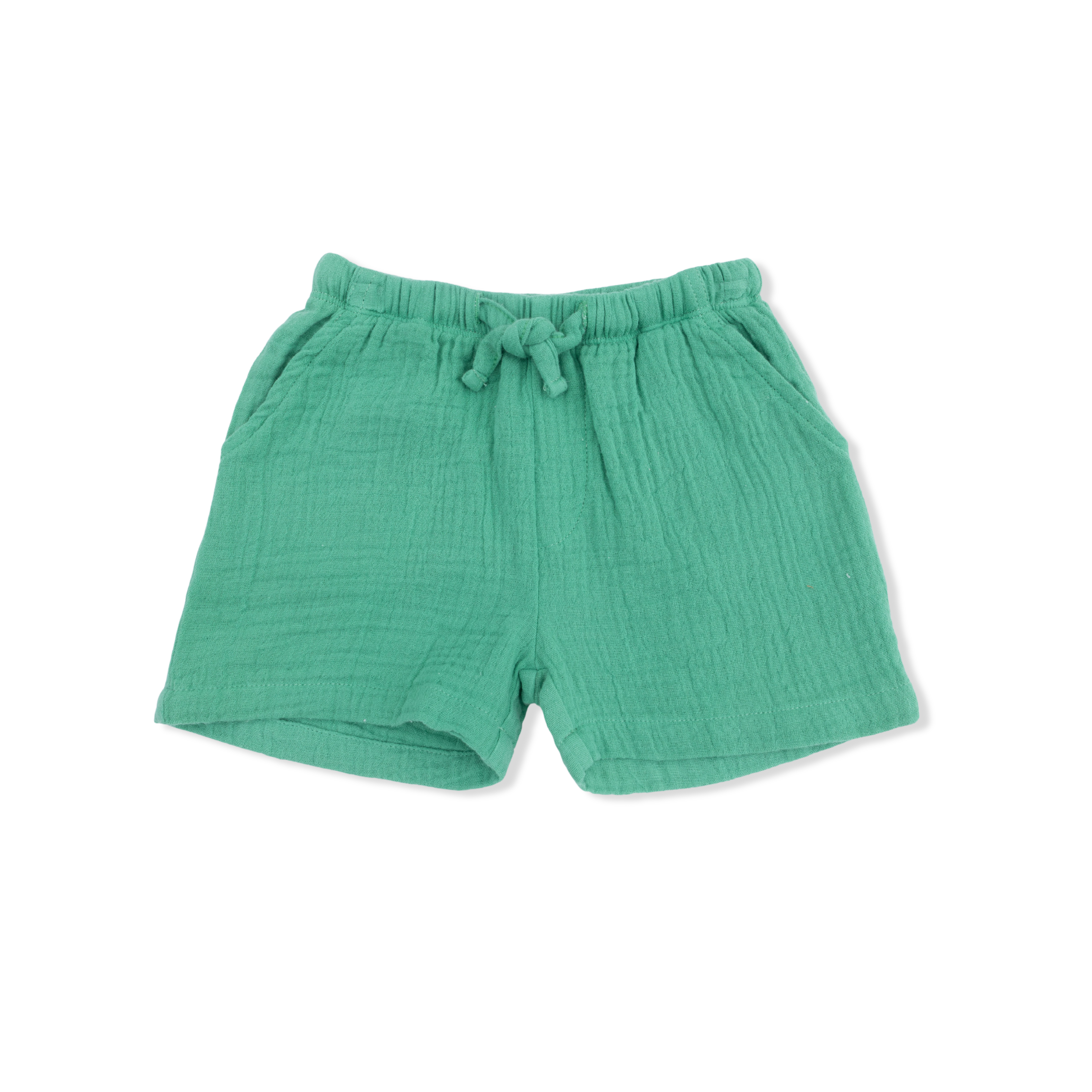 Solid Muslin Ming Green - Casual Short-Angel Dear