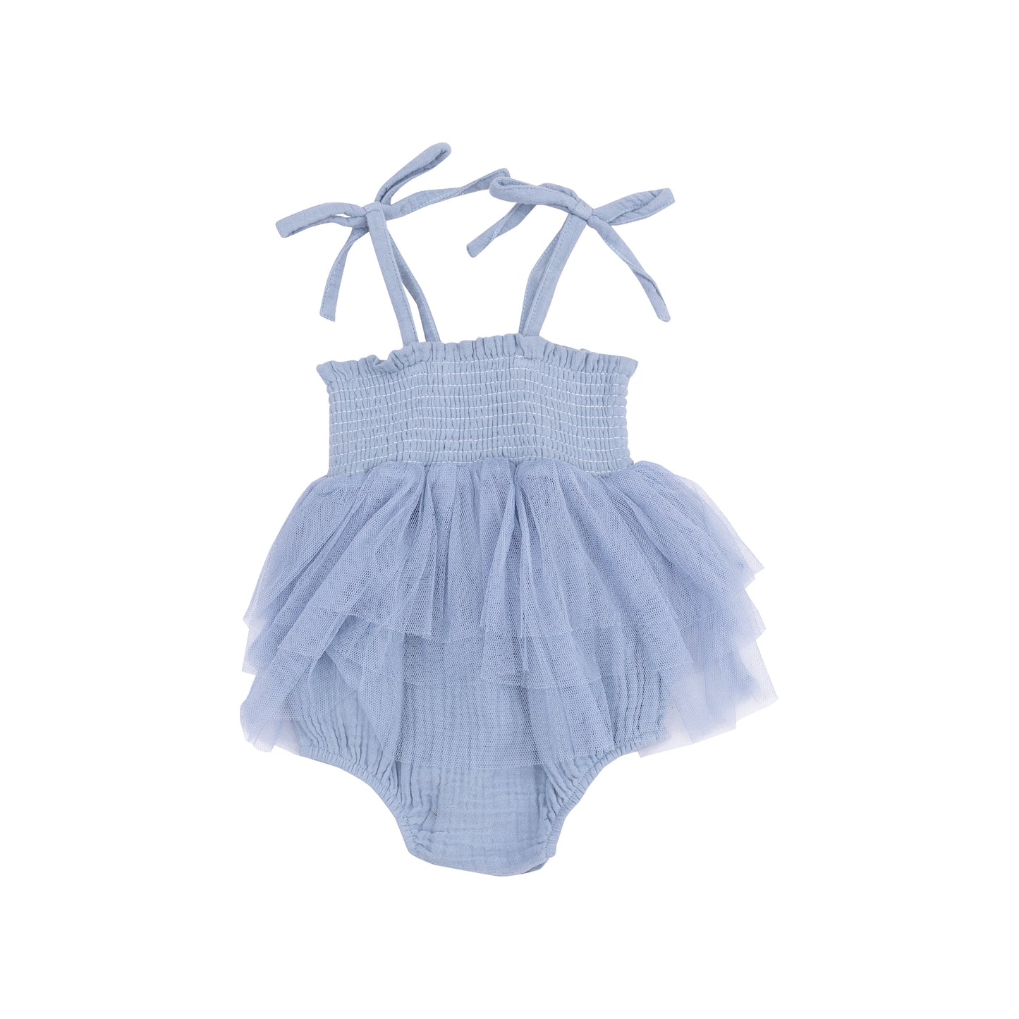Tutu Bubble - Solid Muslin Dusty Blue-Angel Dear