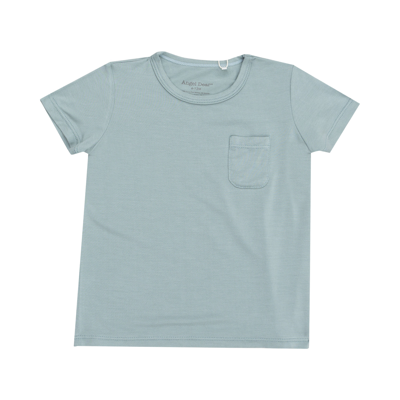 S/S Crew Neck Tee + Pocket - Gray Mist