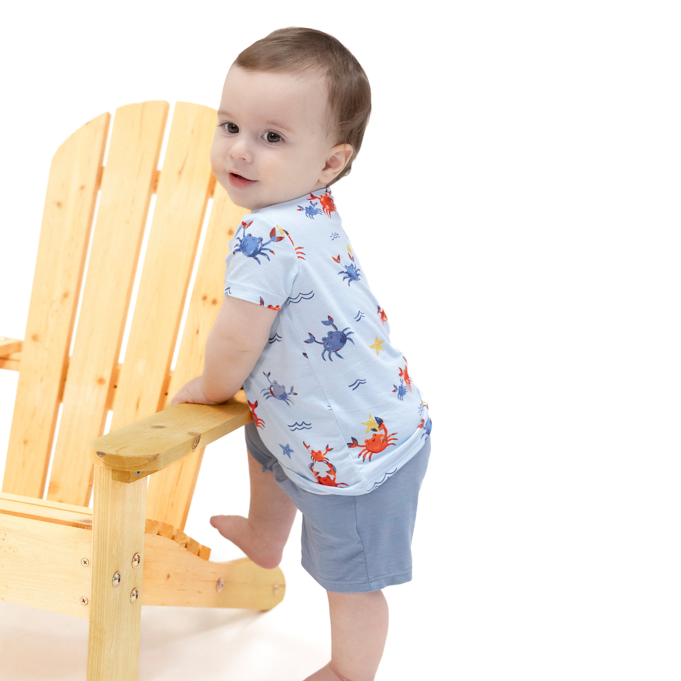 Crew Neck Tee and Short - Crayon Crabs