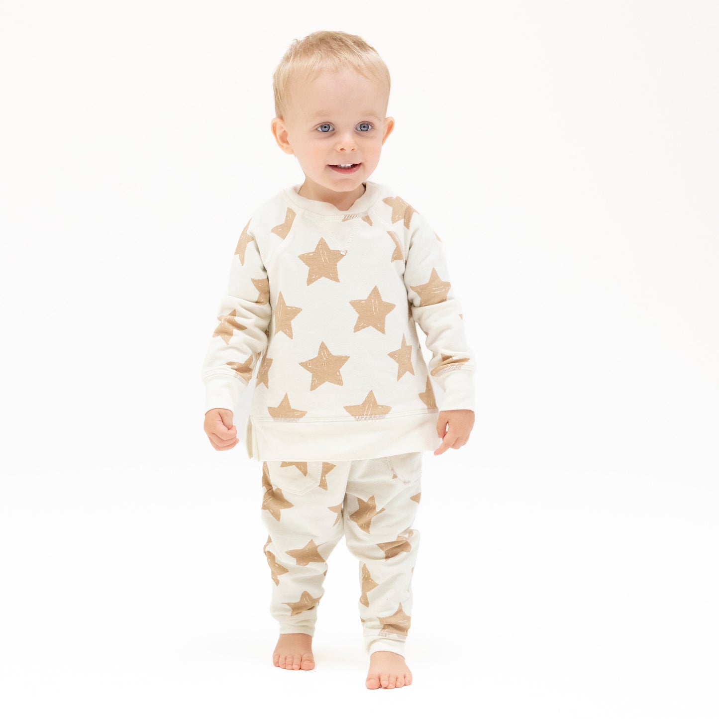 Raglan Sweatshirt + Jogger Set in our Stars print from Angel Dear