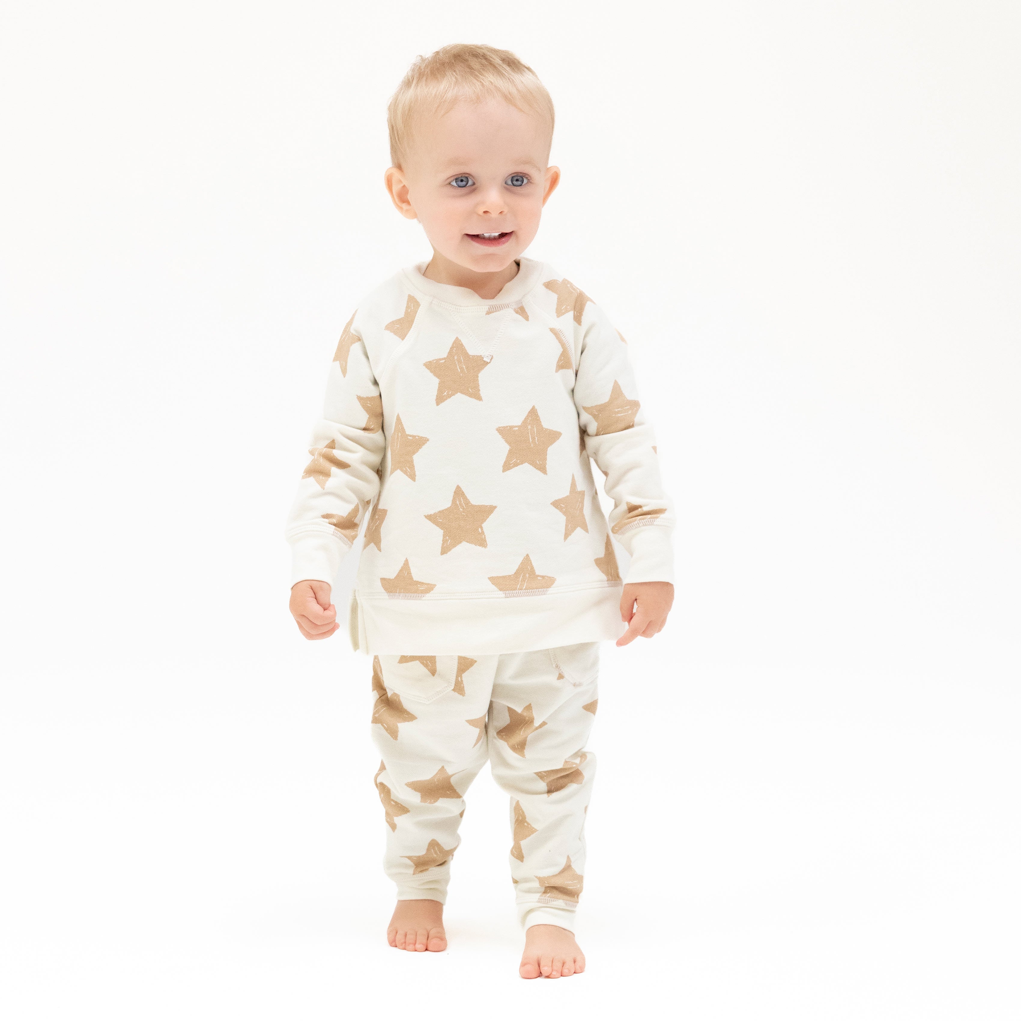Raglan Sweatshirt + Jogger Set in our Stars print from Angel Dear