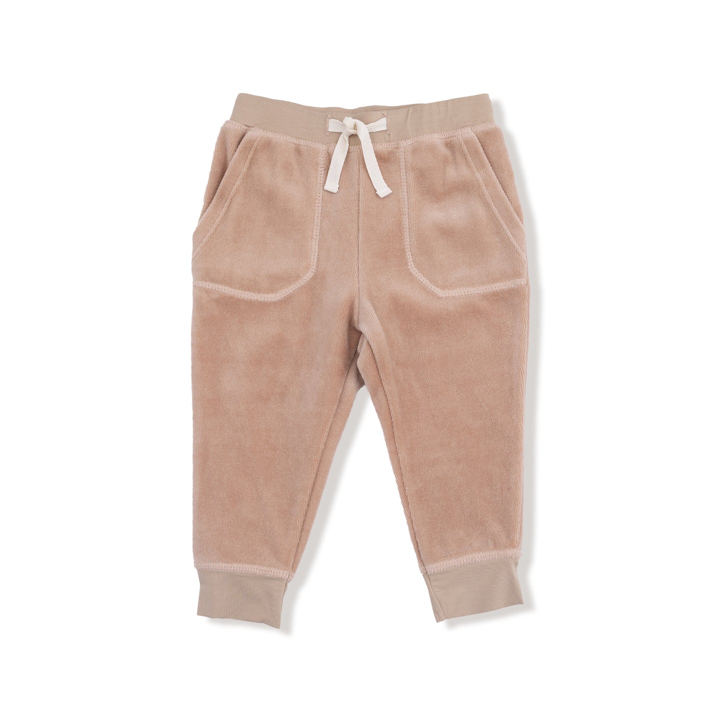 Raglan Sweatshirt + Jogger Set in our  Velour Teddy Bear print from Angel Dear