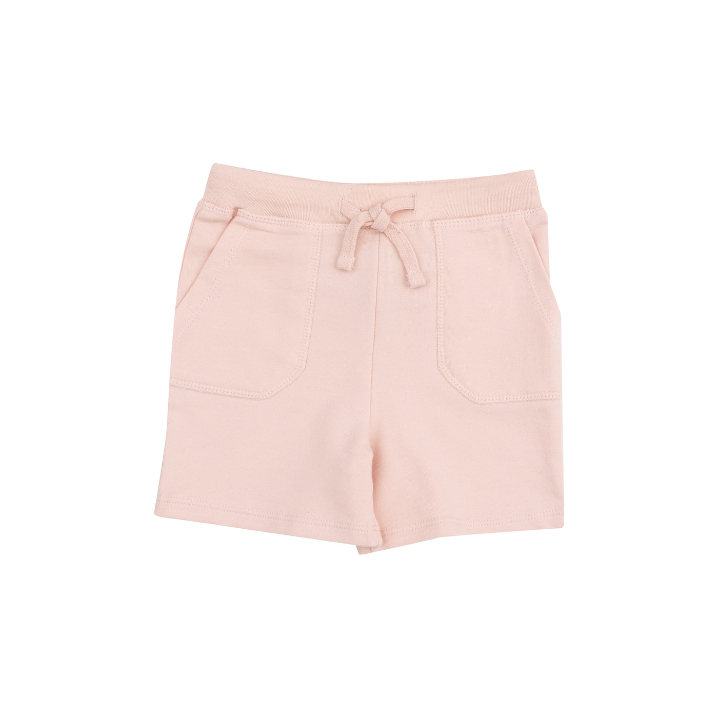 Everyday Shorts + Front Patch Pockets - French Terry Solid Pink