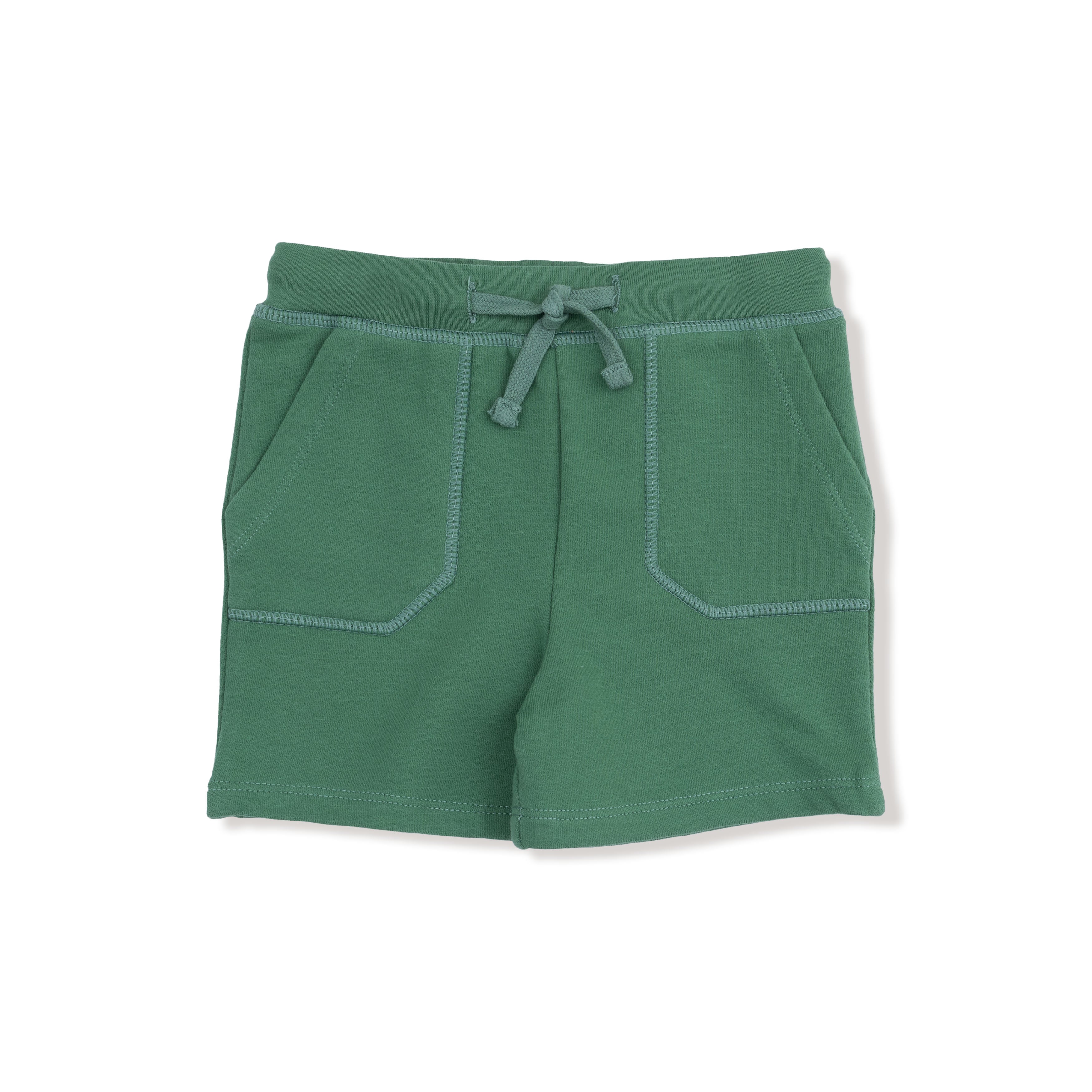 Everyday Short in our  Varsity - Green print from Angel Dear