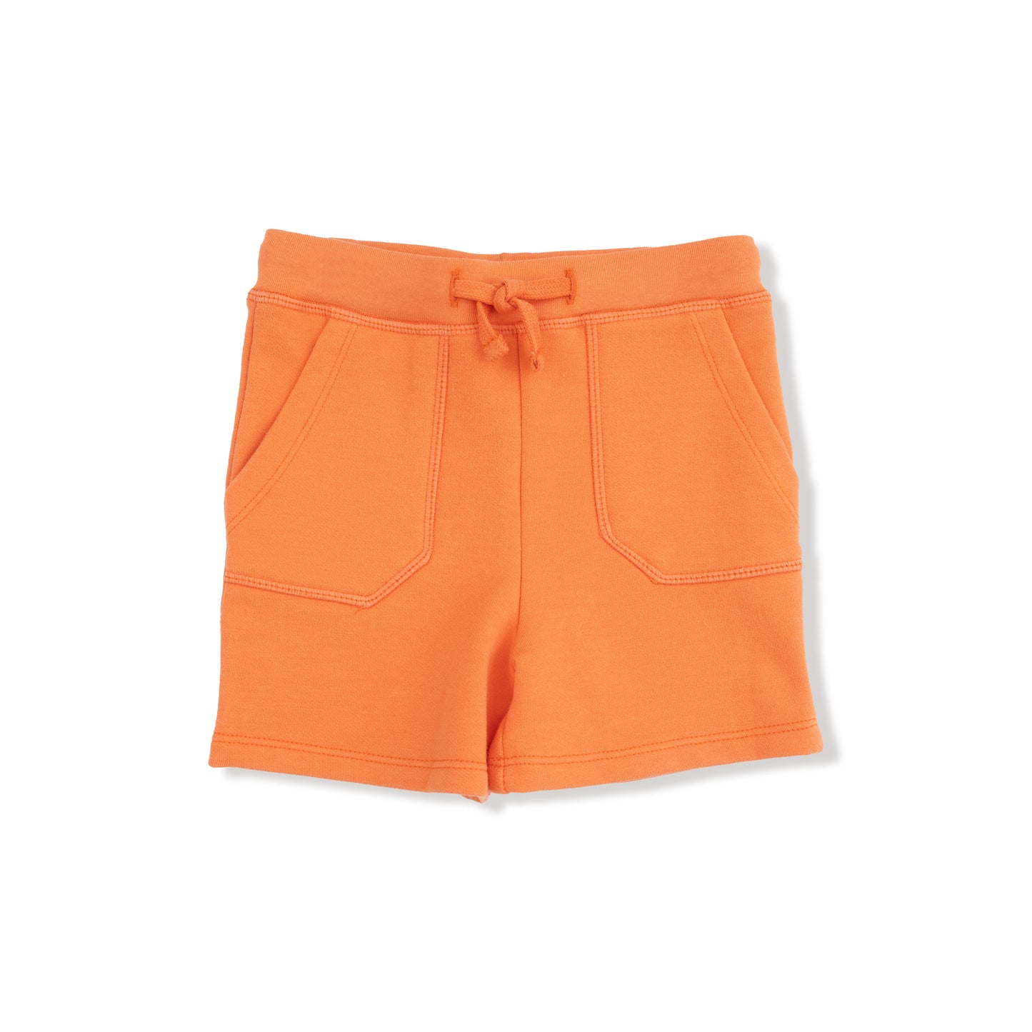 Everyday Short in our  Varsity - Orange print from Angel Dear