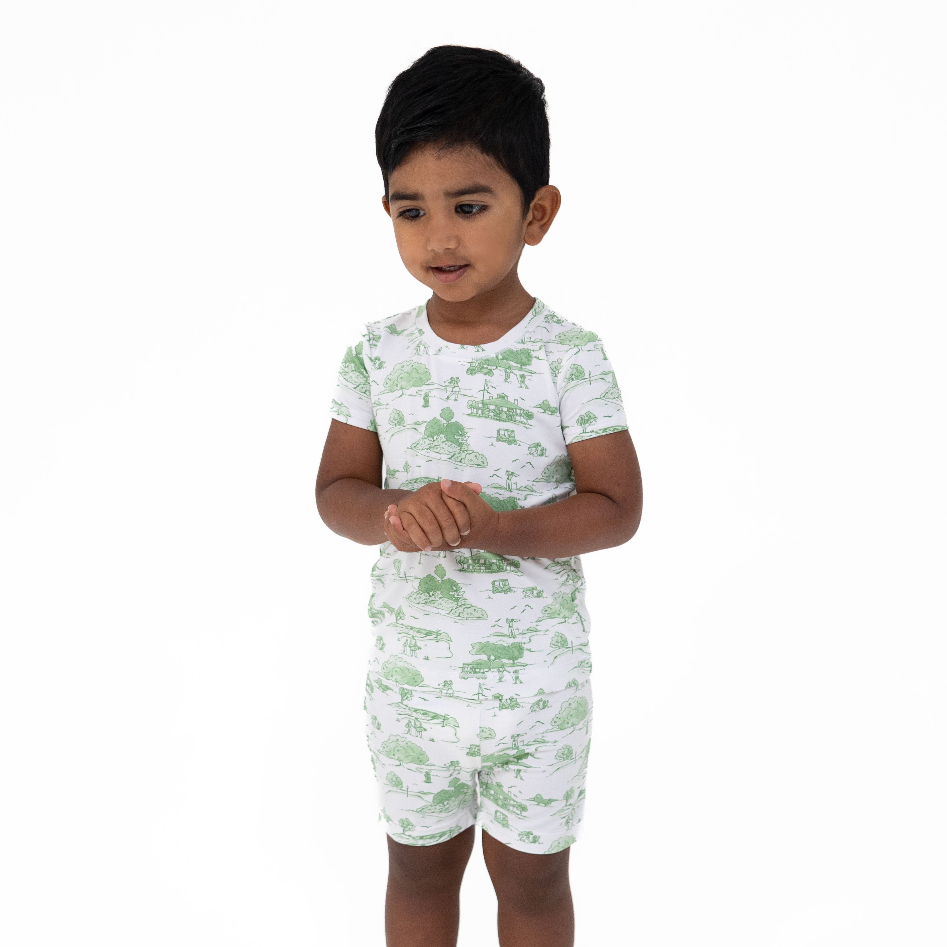 Golf Toile Green - Loungewear Short Set