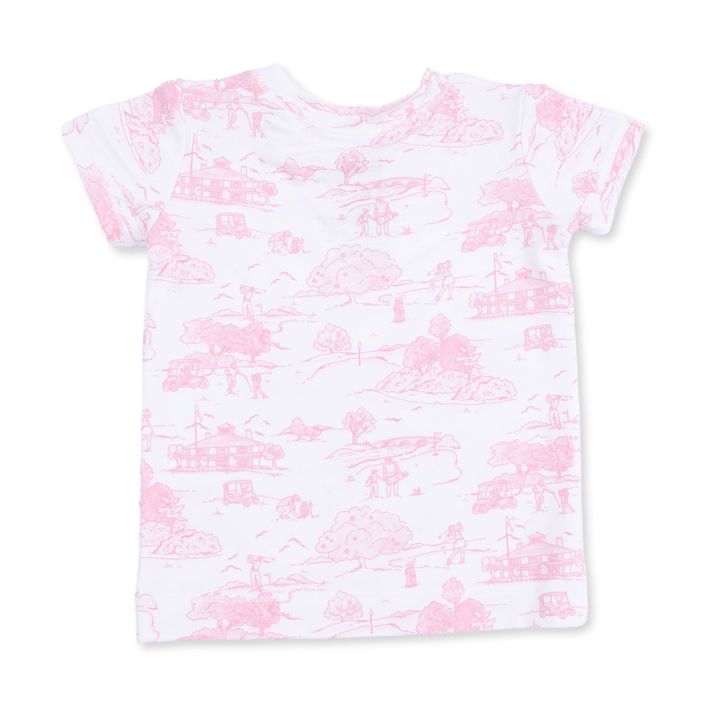 Golf Toile Pink - Loungewear Short Set