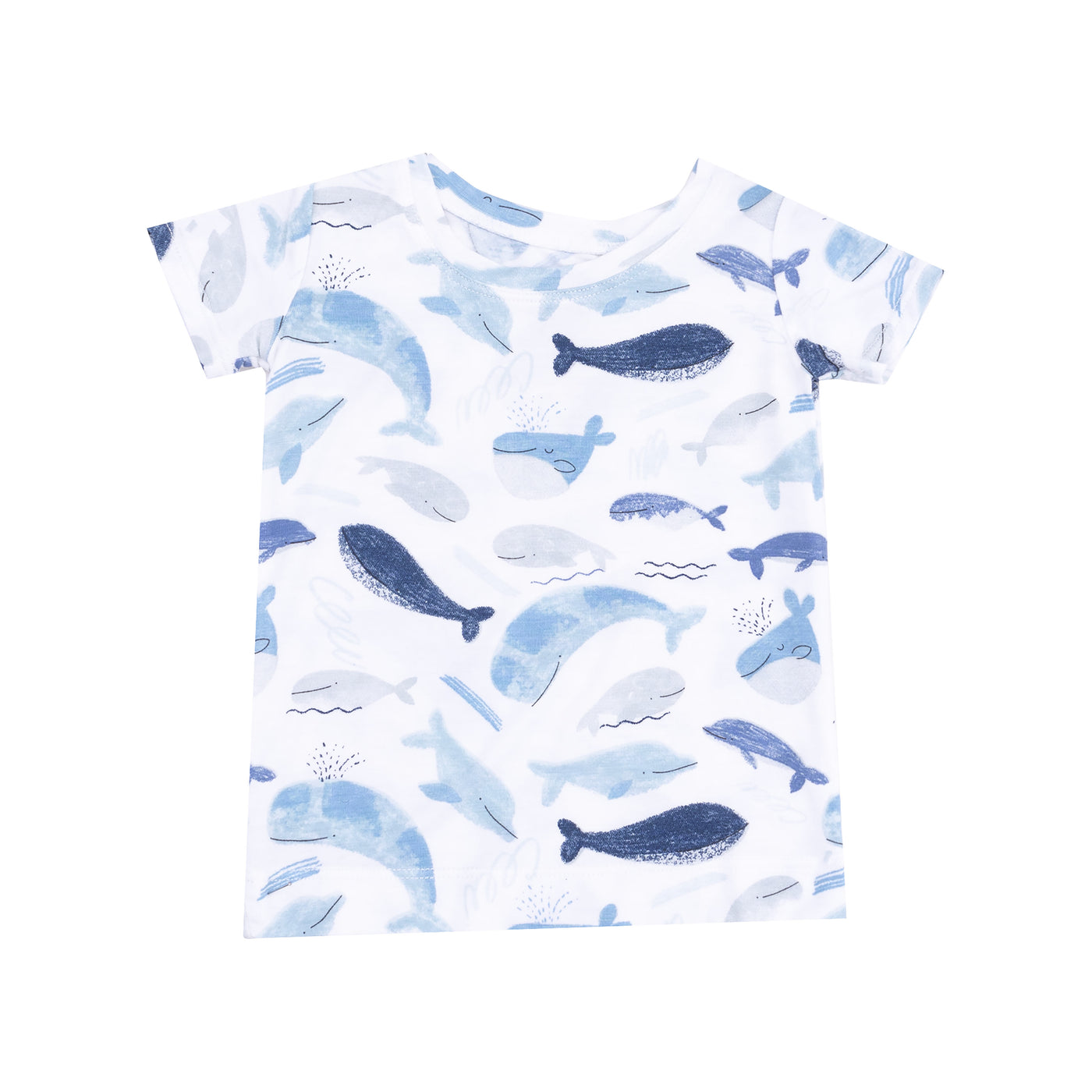 Loungewear Short Set - Blue Whales