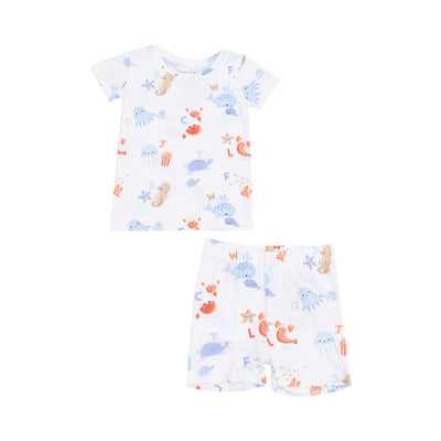 Loungewear Short Set - Coastal ABCs