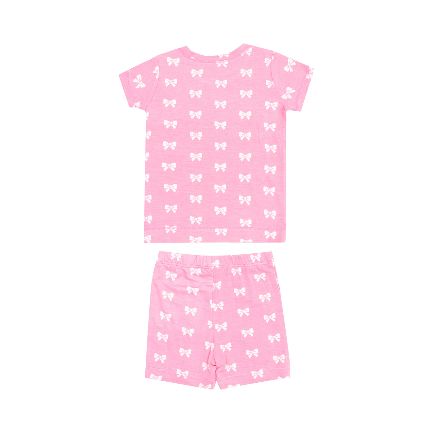 Loungewear Short Set - Pink Bows