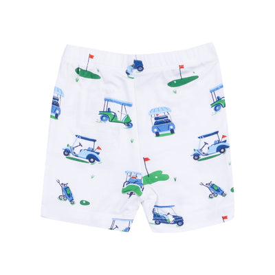 Loungewear Short Set - Vintage Golf Carts Blue-Angel Dear