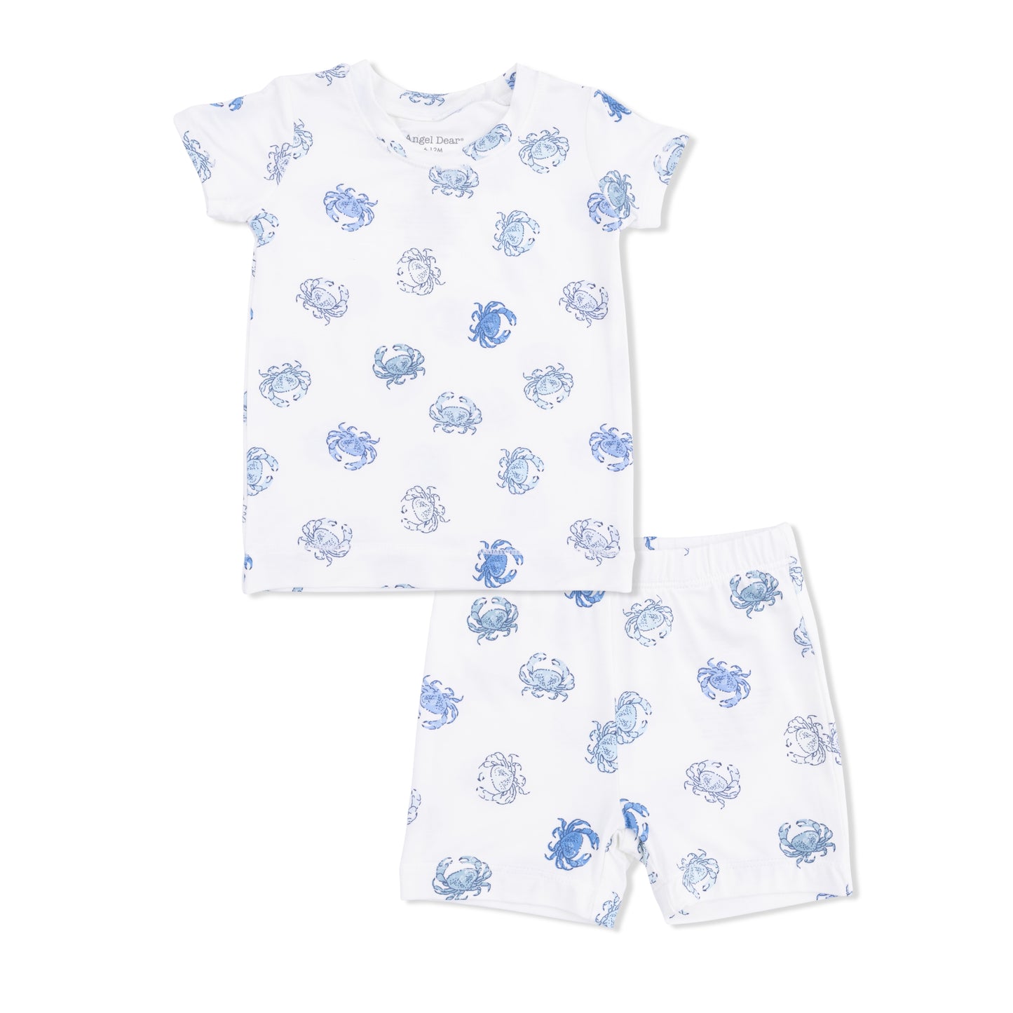Blue Crabs - Loungewear Short Set-Angel Dear