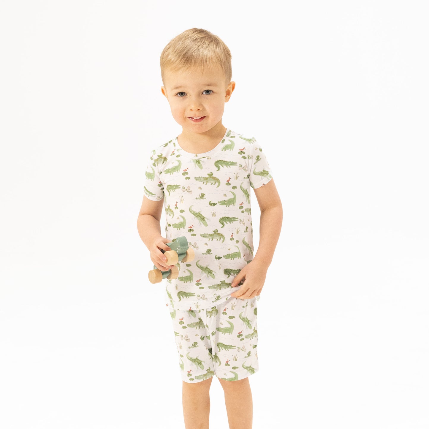 Crayon Alligators - Loungewear Short Set-Angel Dear
