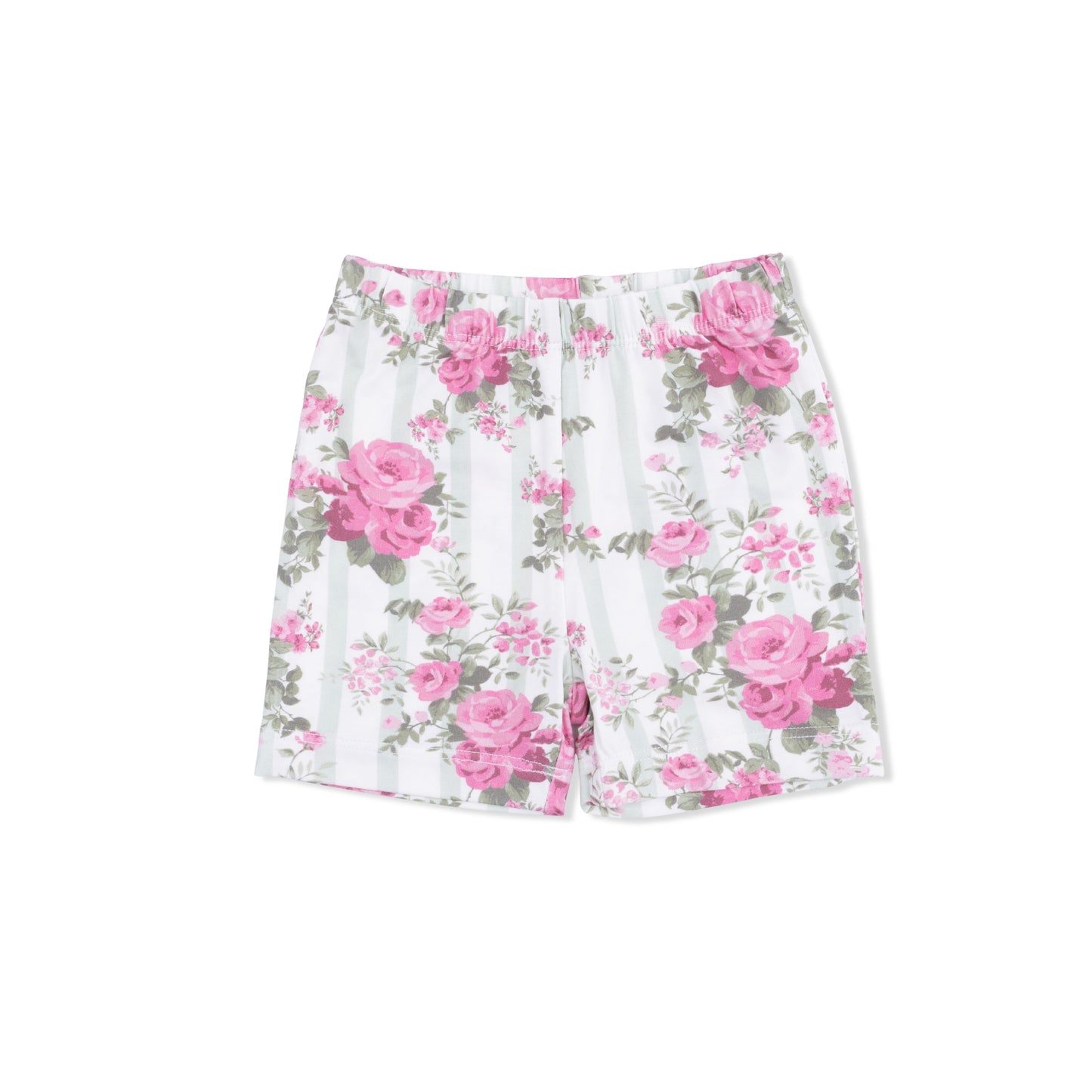 Cabbage Rose Stripe - Loungewear Short Set-Angel Dear