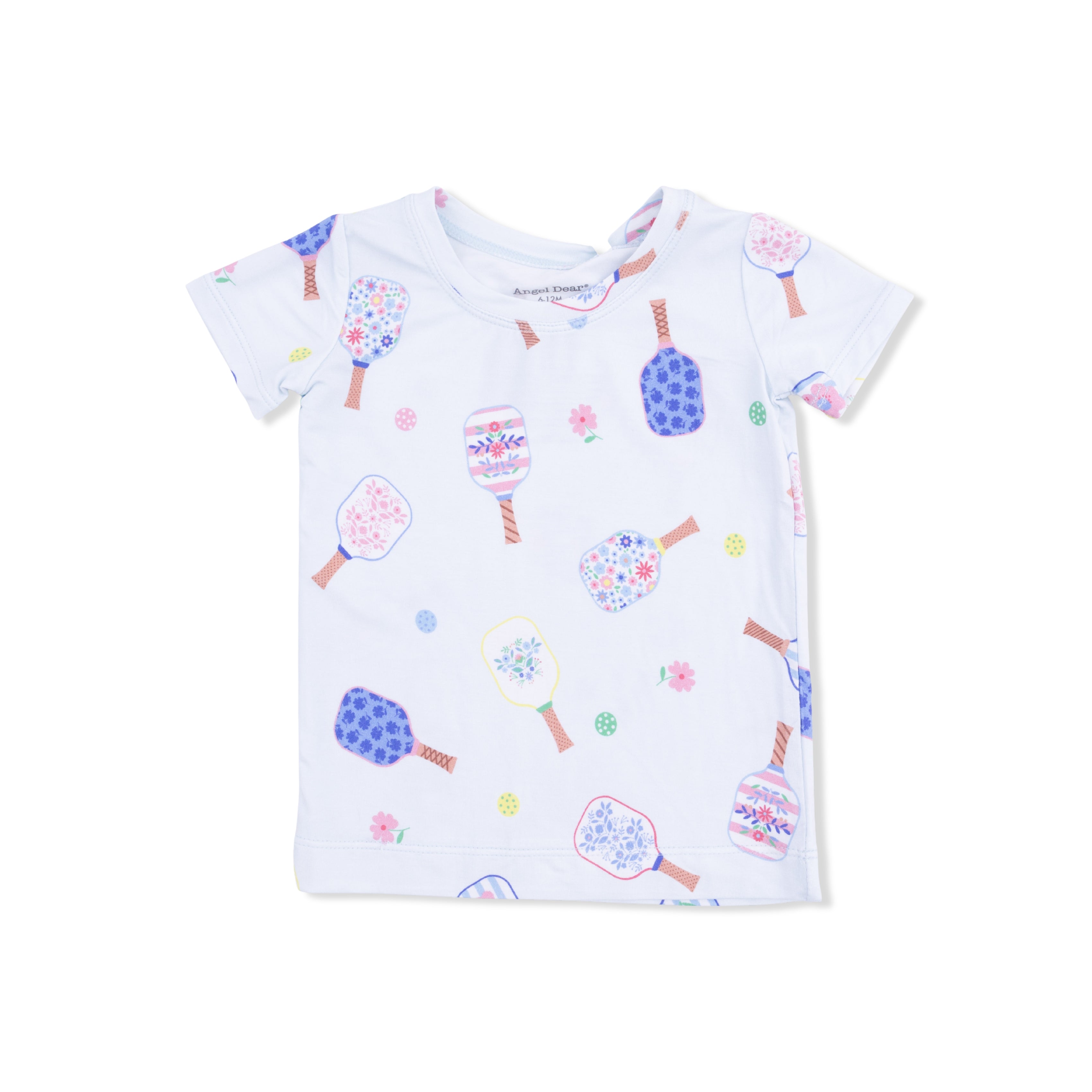 Floral Pickleball - Loungewear Short Set-Angel Dear