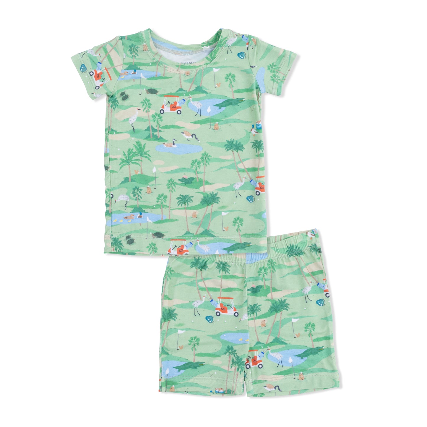 Golf Oasis Animals - Loungewear Short Set-Angel Dear