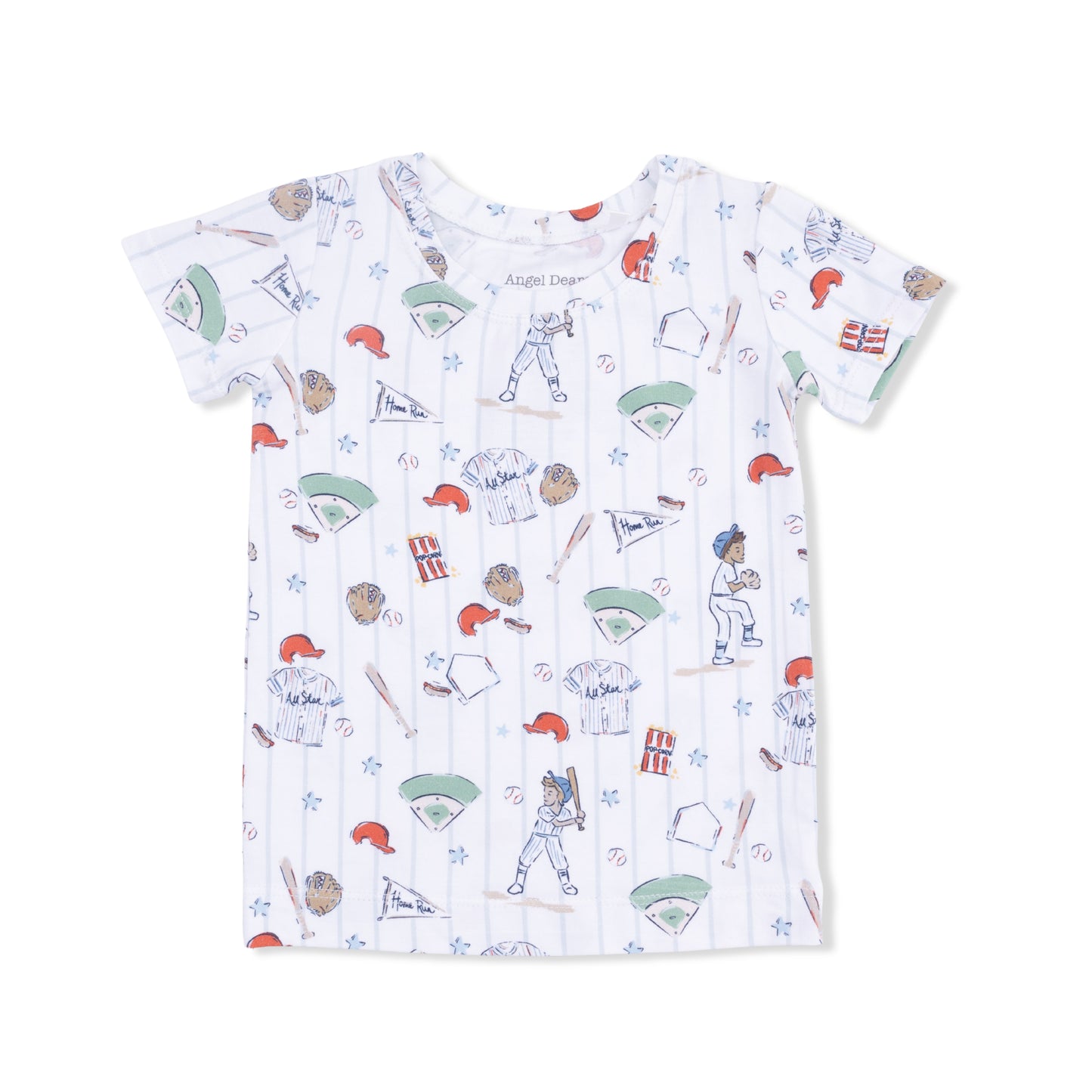 Home Run Baseball - Loungewear Short Set-Angel Dear