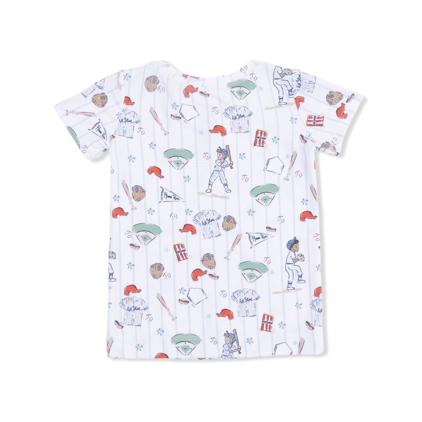 Home Run Baseball - Loungewear Short Set-Angel Dear