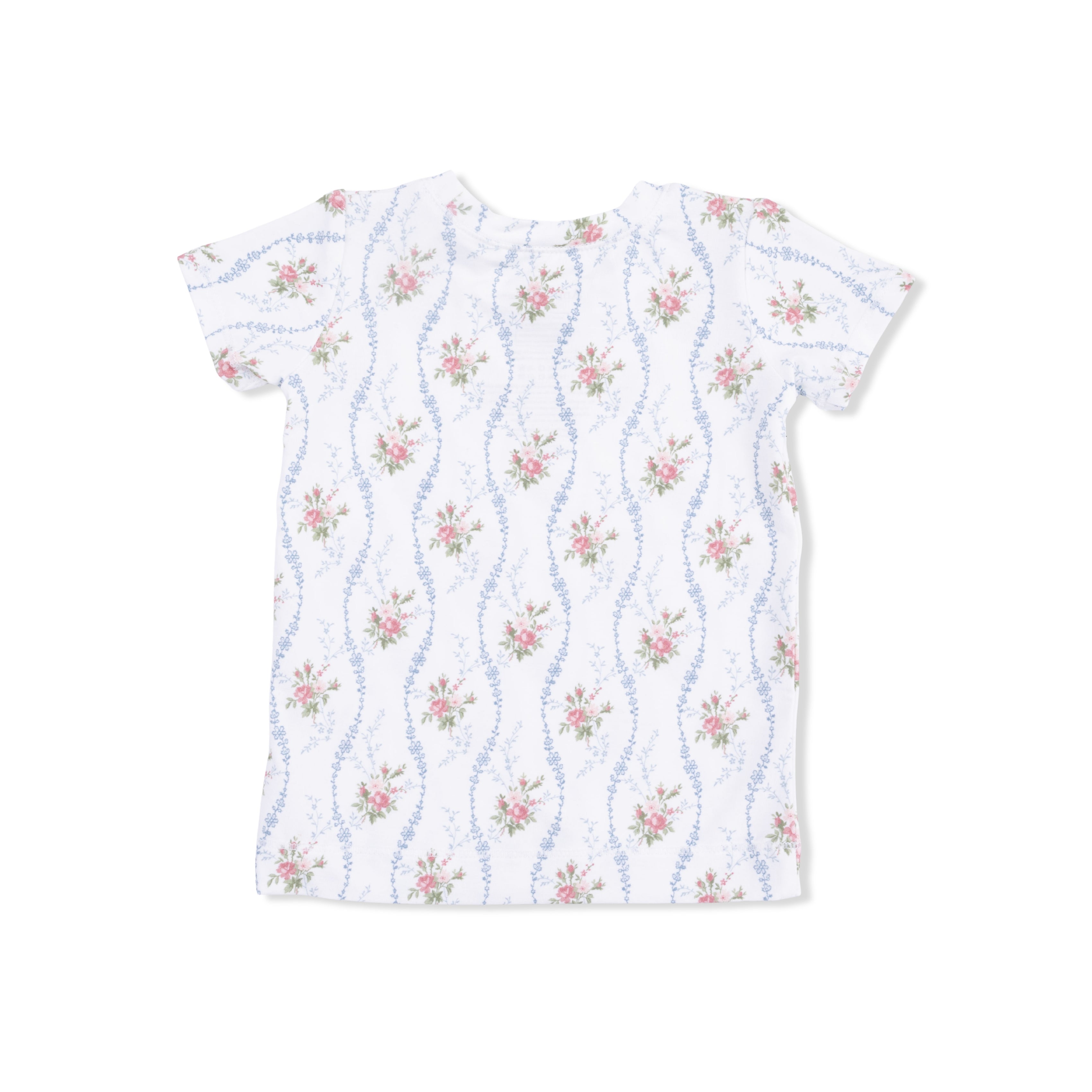 Heirloom Rose Stripe - Loungewear Short Set-Angel Dear