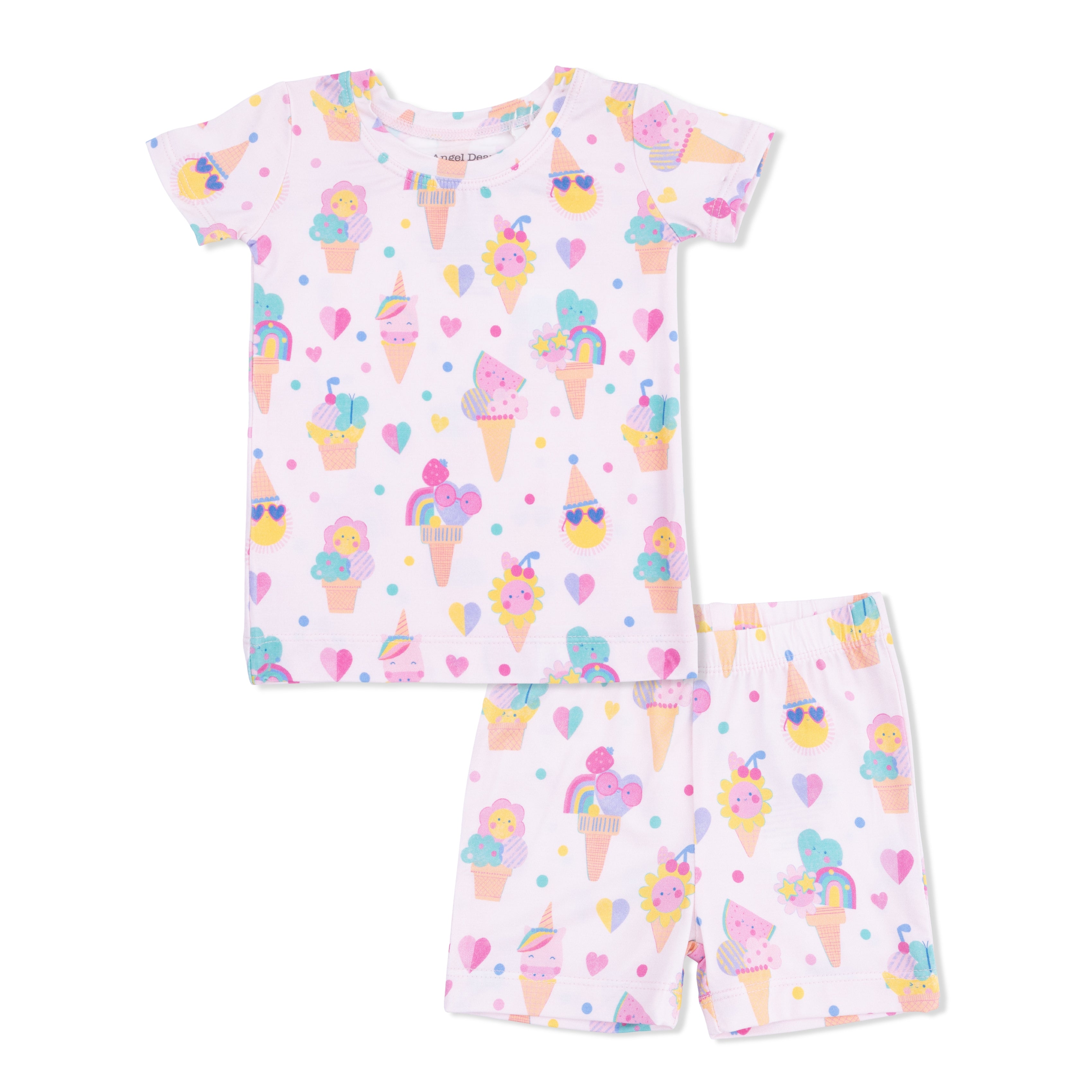 Ice Cream Fun Crew - Loungewear Short Set-Angel Dear
