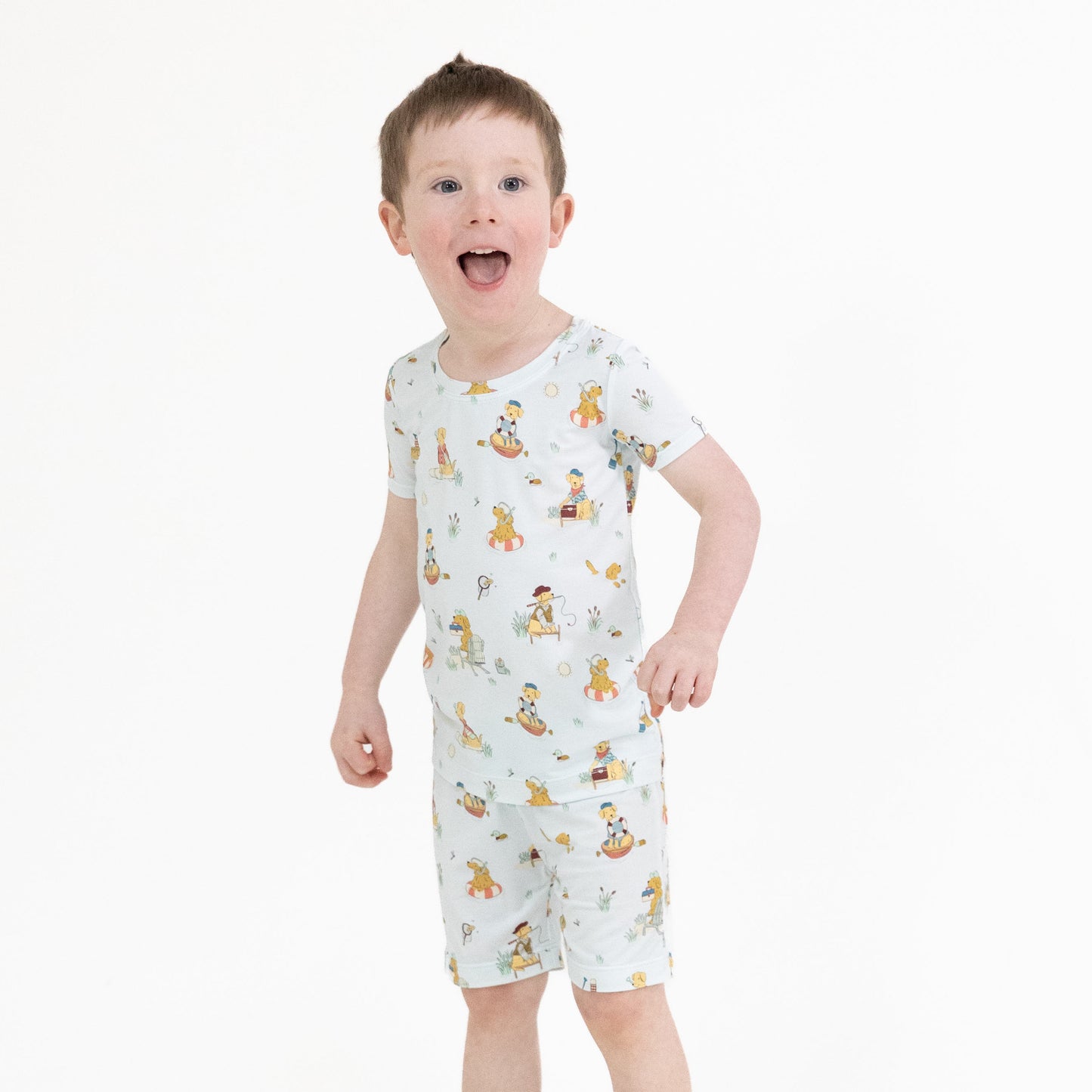 Lake Buddy Dogs - Loungewear Short Set-Angel Dear