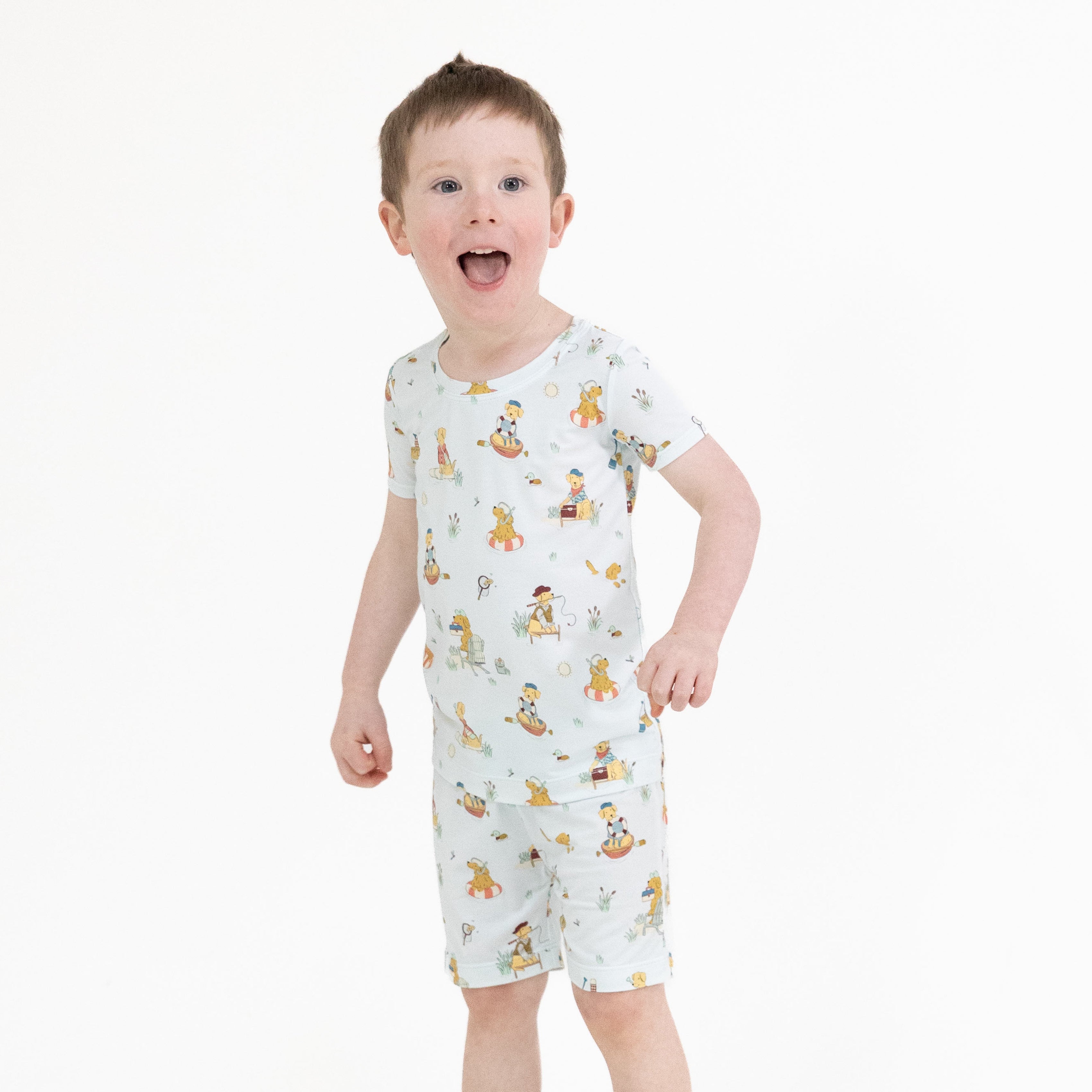 Lake Buddy Dogs - Loungewear Short Set-Angel Dear