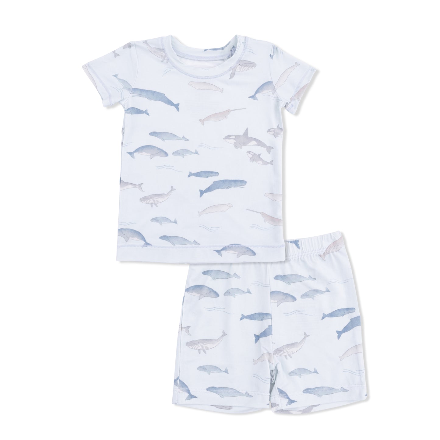 Little Whales - Loungewear Short Set-Angel Dear