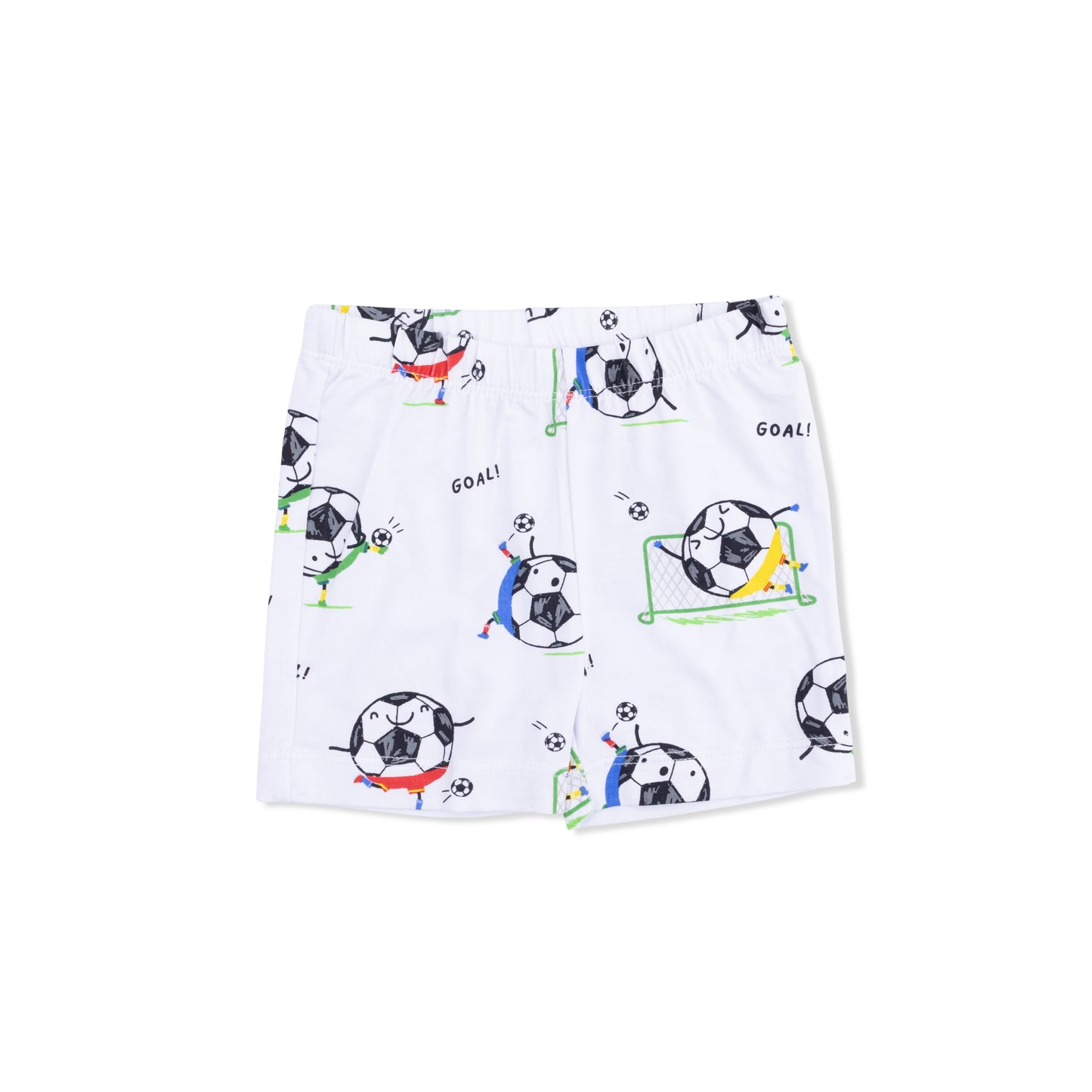 Soccer Balls Playing Soccer  Blue - Loungewear Short Set-Angel Dear