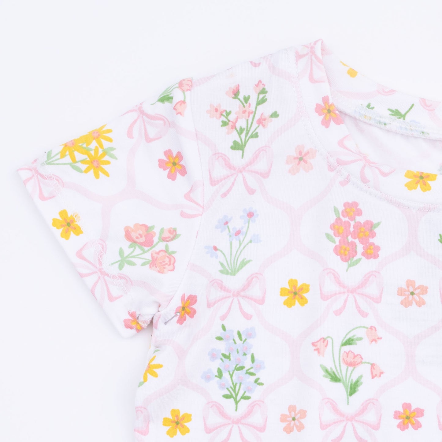 Spring Blooms Bow Trellis - Loungewear Short Set