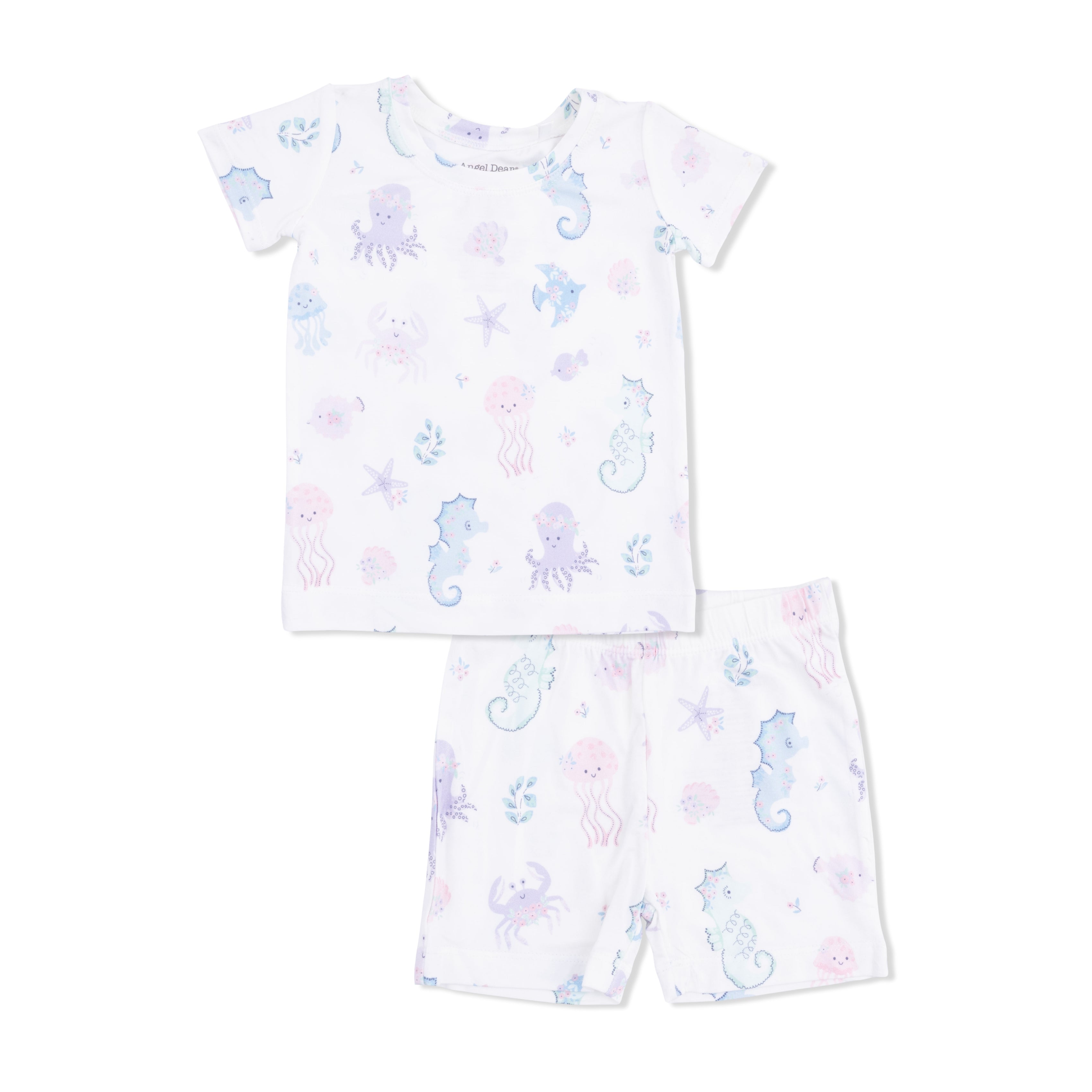 Floral Sea Creatures - Loungewear Short Set-Angel Dear