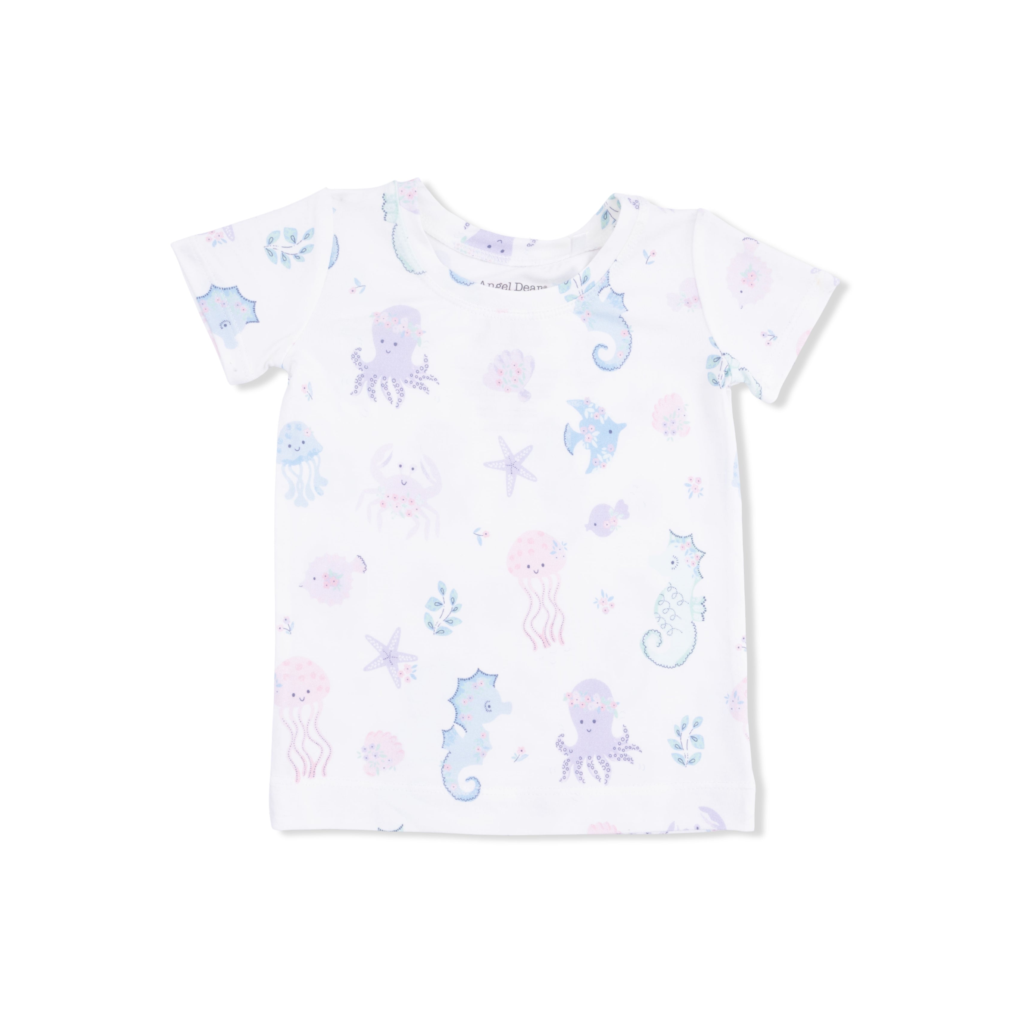 Floral Sea Creatures - Loungewear Short Set-Angel Dear