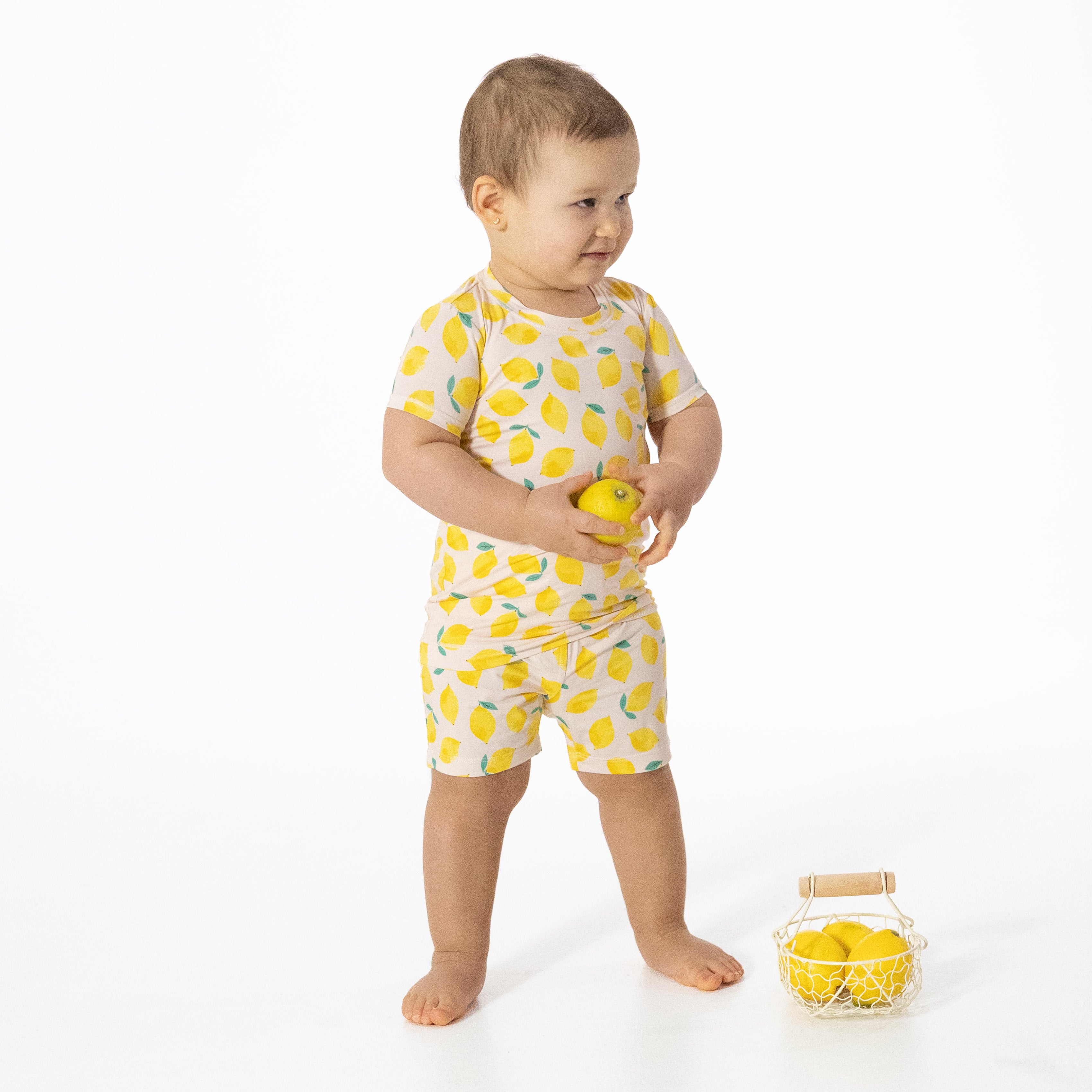 Sunny Lemons - Loungewear Short Set-Angel Dear