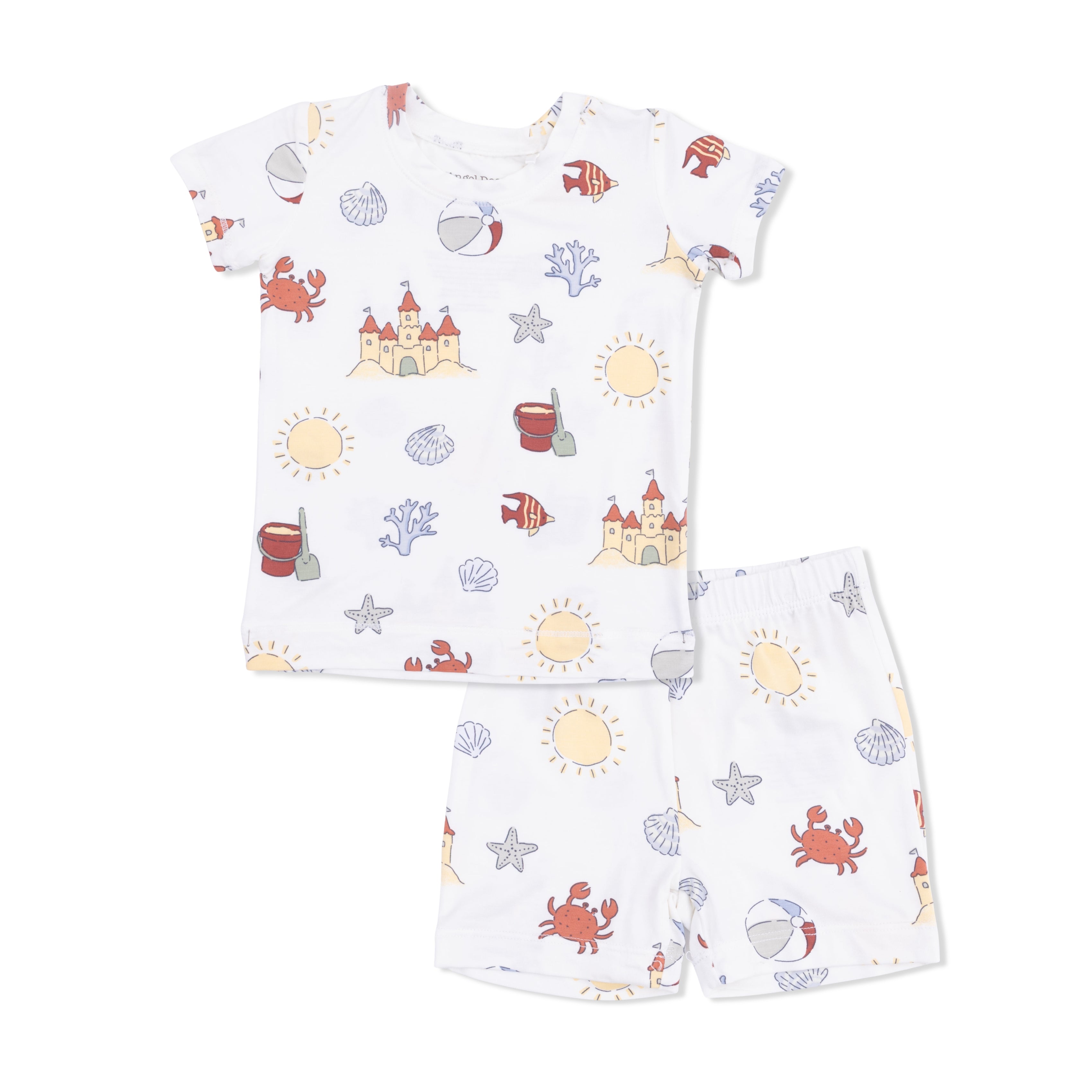 Sunny Sandcastles - Loungewear Short Set-Angel Dear