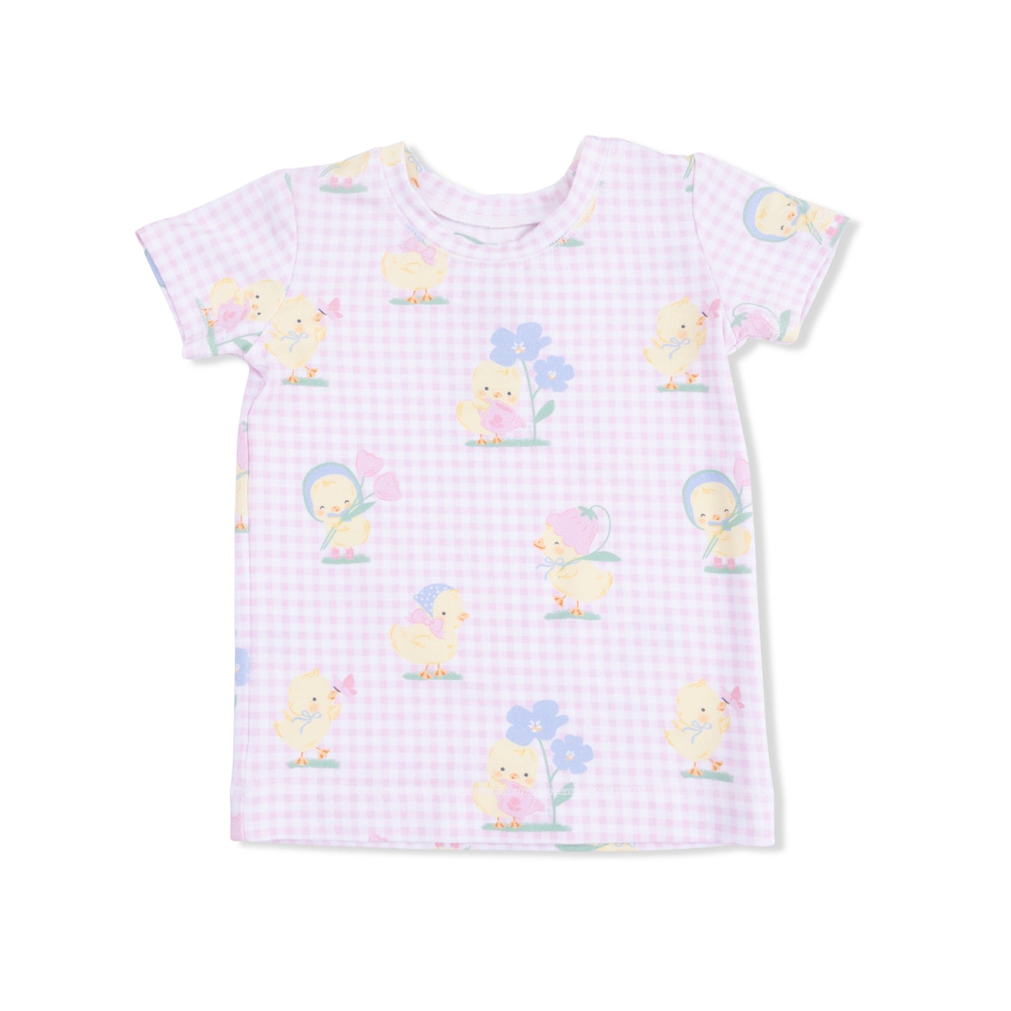 Vintage Spring Ducklings Pink - Loungewear Short Set-Angel Dear