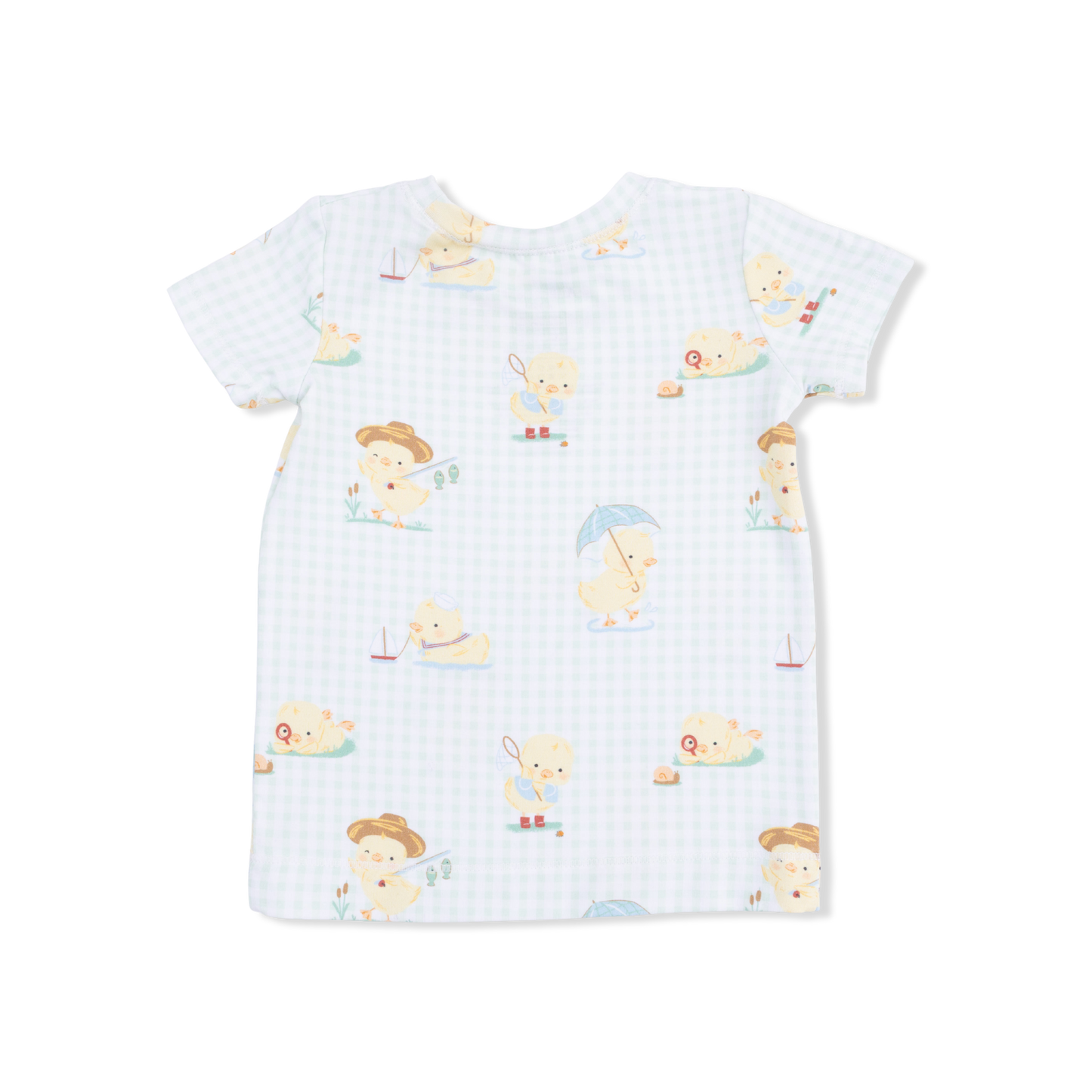 Vintage Spring Ducklings Green - Loungewear Short Set-Angel Dear