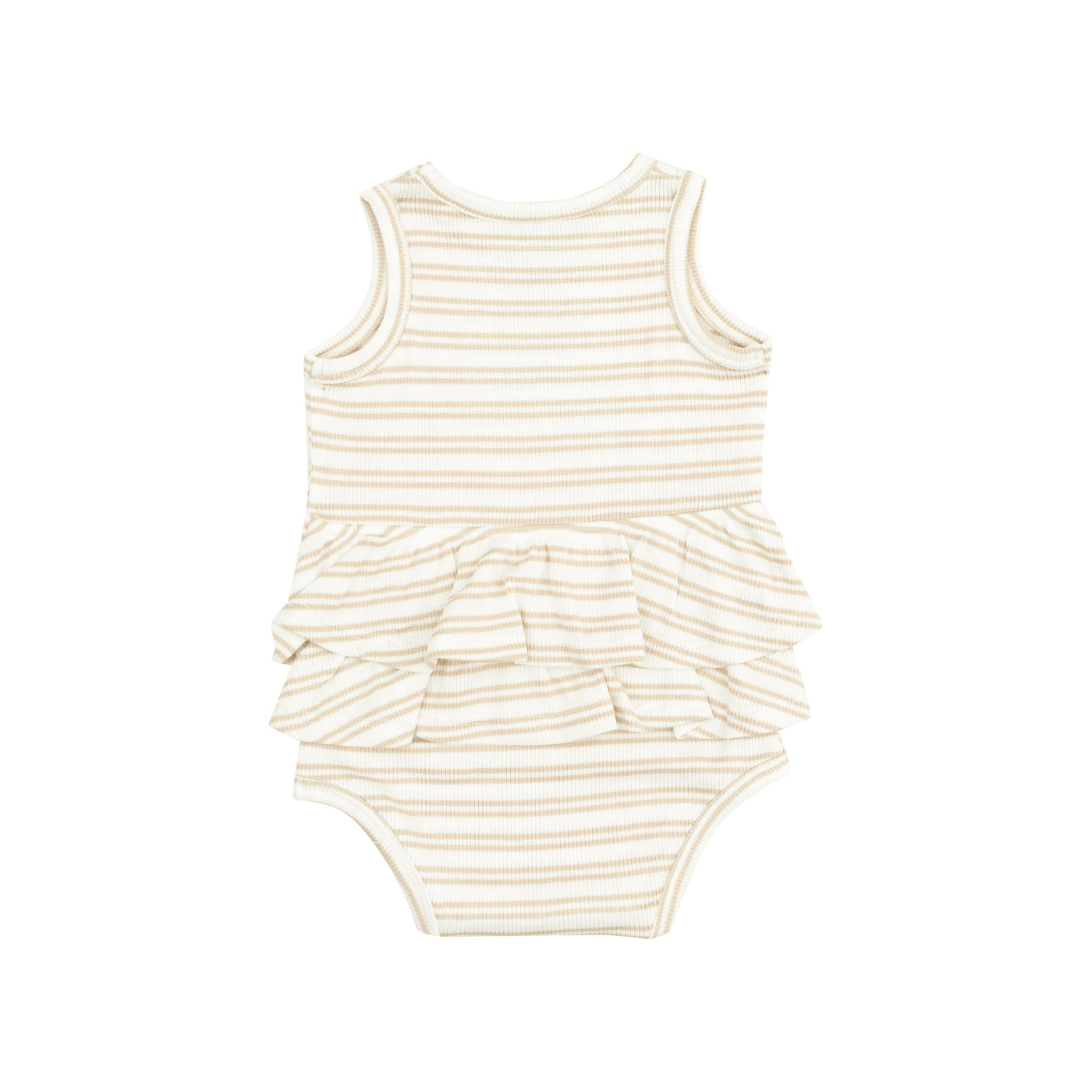 Ruffle Tank Bubble - Stripe Oxford Tan