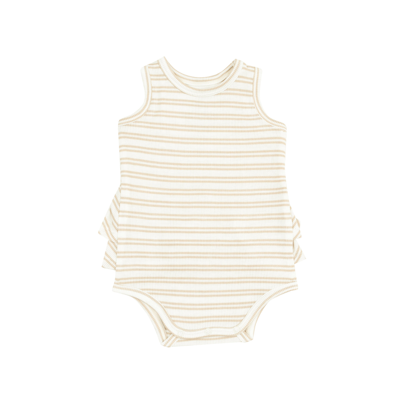 Ruffle Tank Bubble - Stripe Oxford Tan