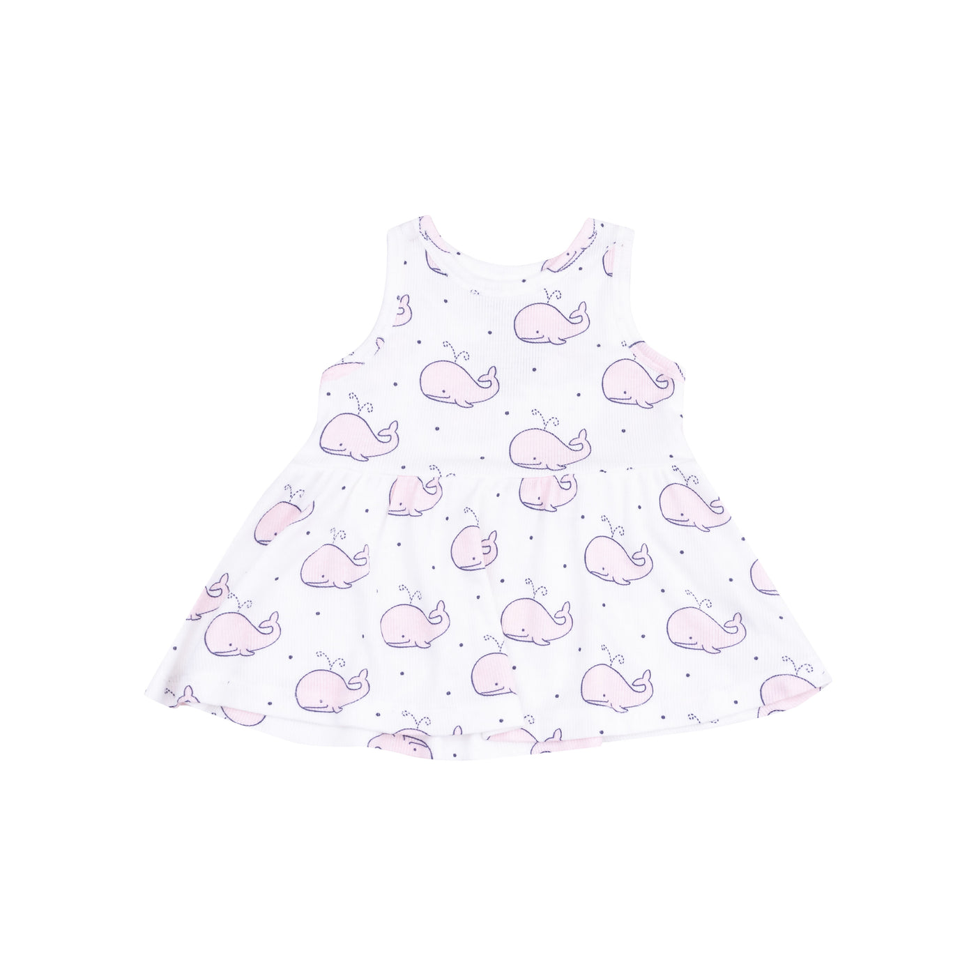 Peplum Tank & Ruffle Bloomer - Bubbly Whale Pink