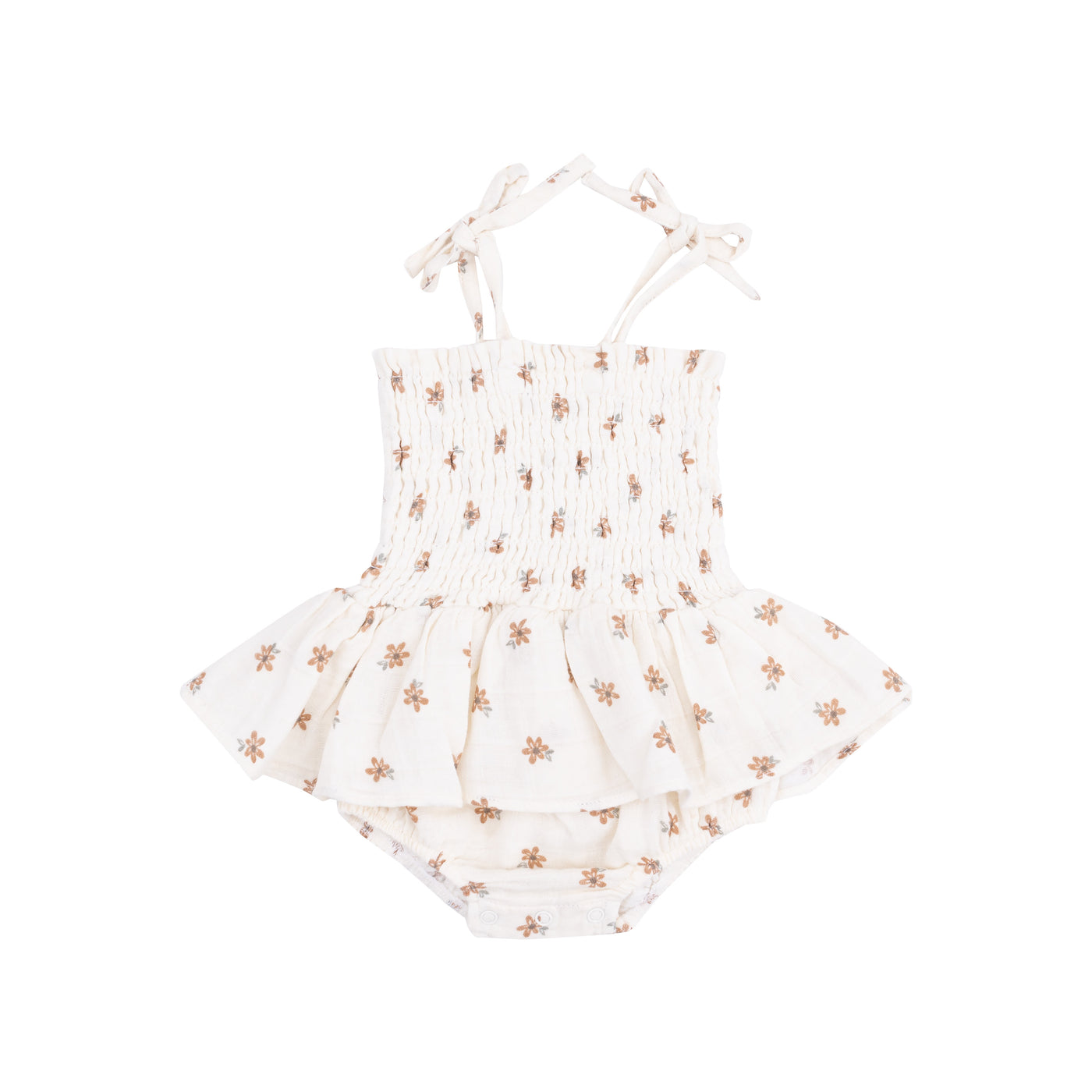 Smocked Bubble with Skirt - Bitty Blooms