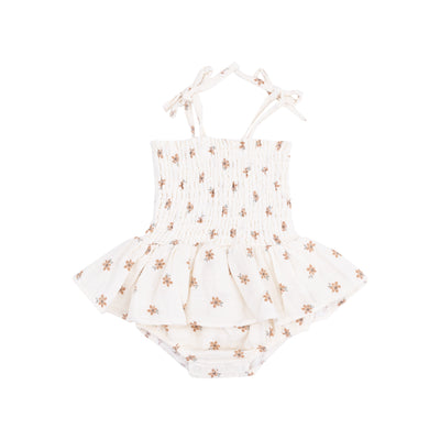 Smocked Bubble with Skirt - Bitty Blooms