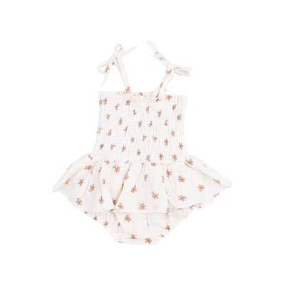 Smocked Bubble with Skirt - Bitty Blooms