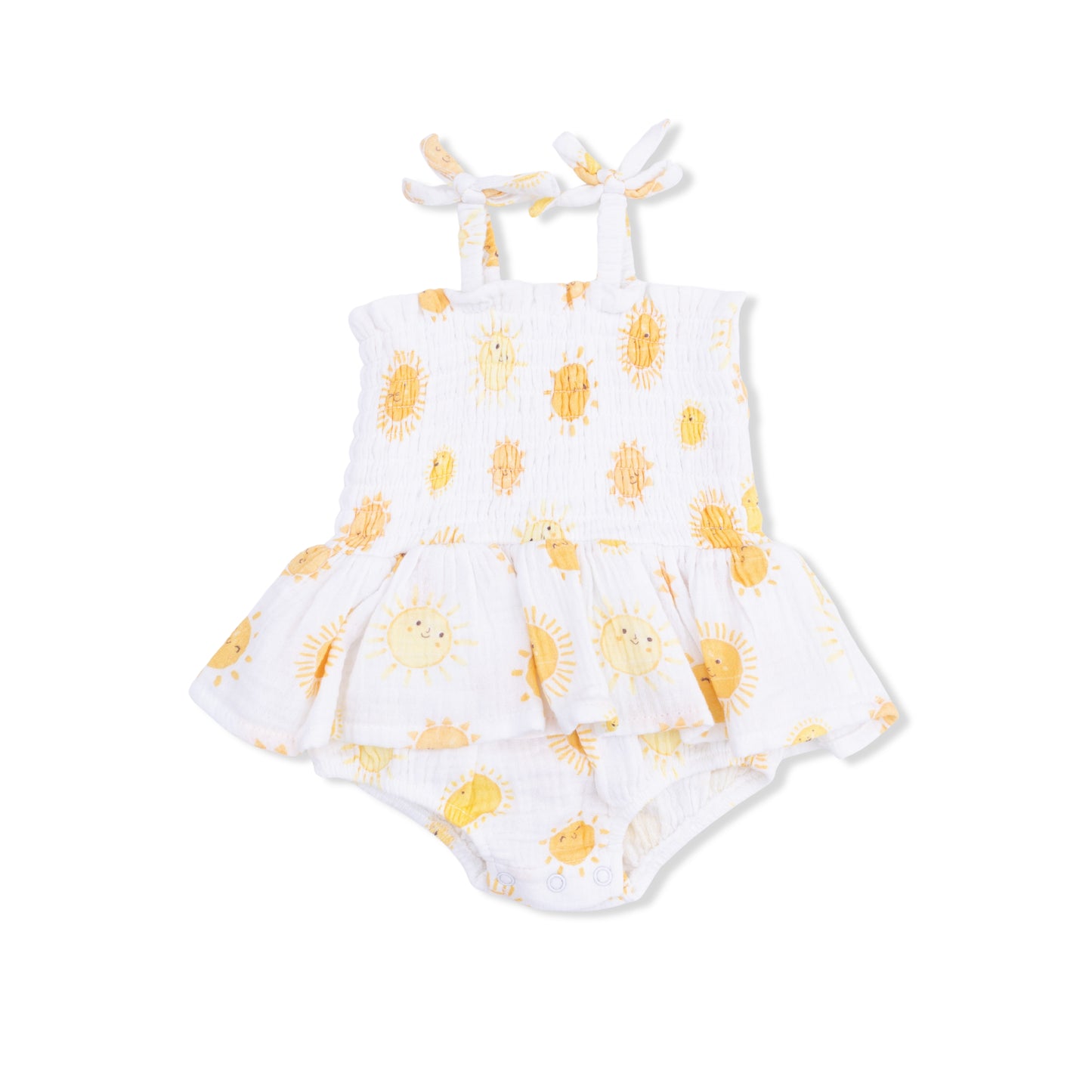 Happy Suns - Smocked Bubble with Skirt-Angel Dear