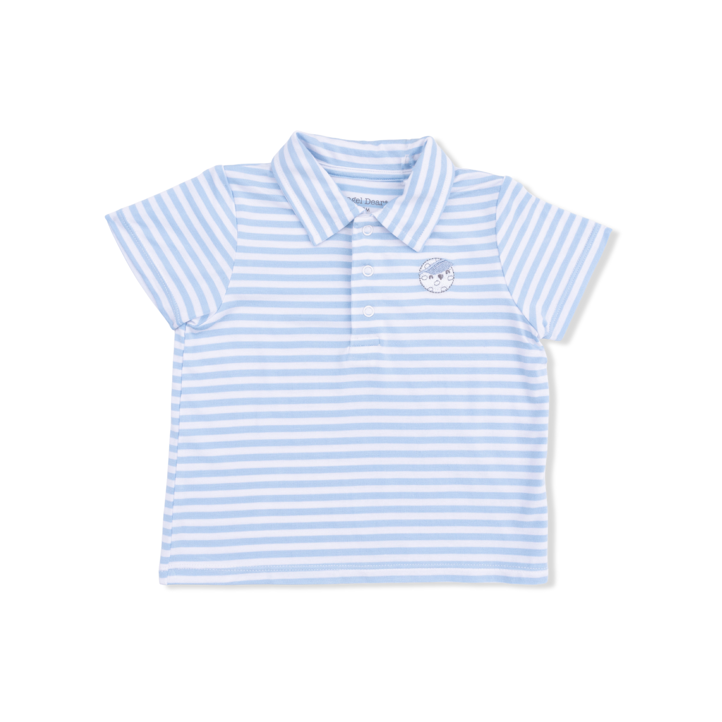Striped Golf - Polo with Casual Short-Angel Dear