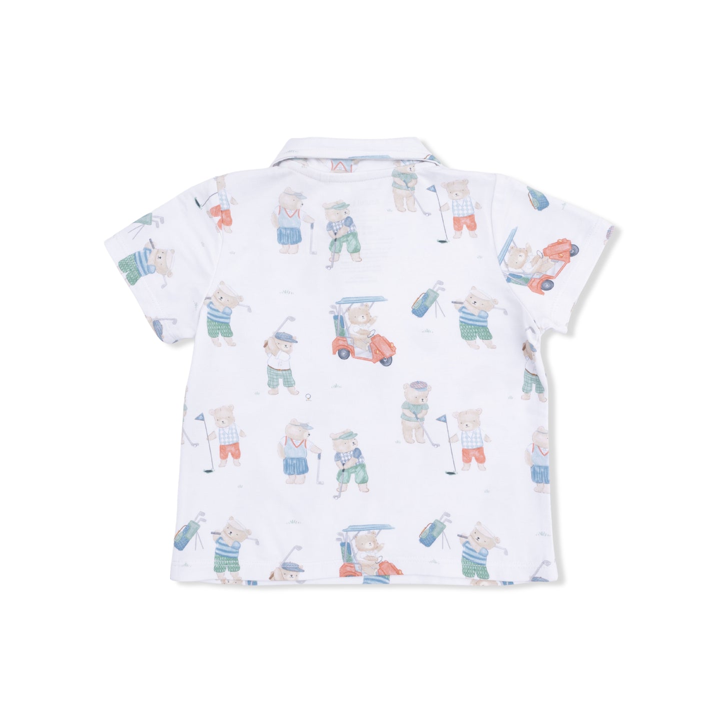 Golfing Teddy Bears - Polo with Casual Short-Angel Dear