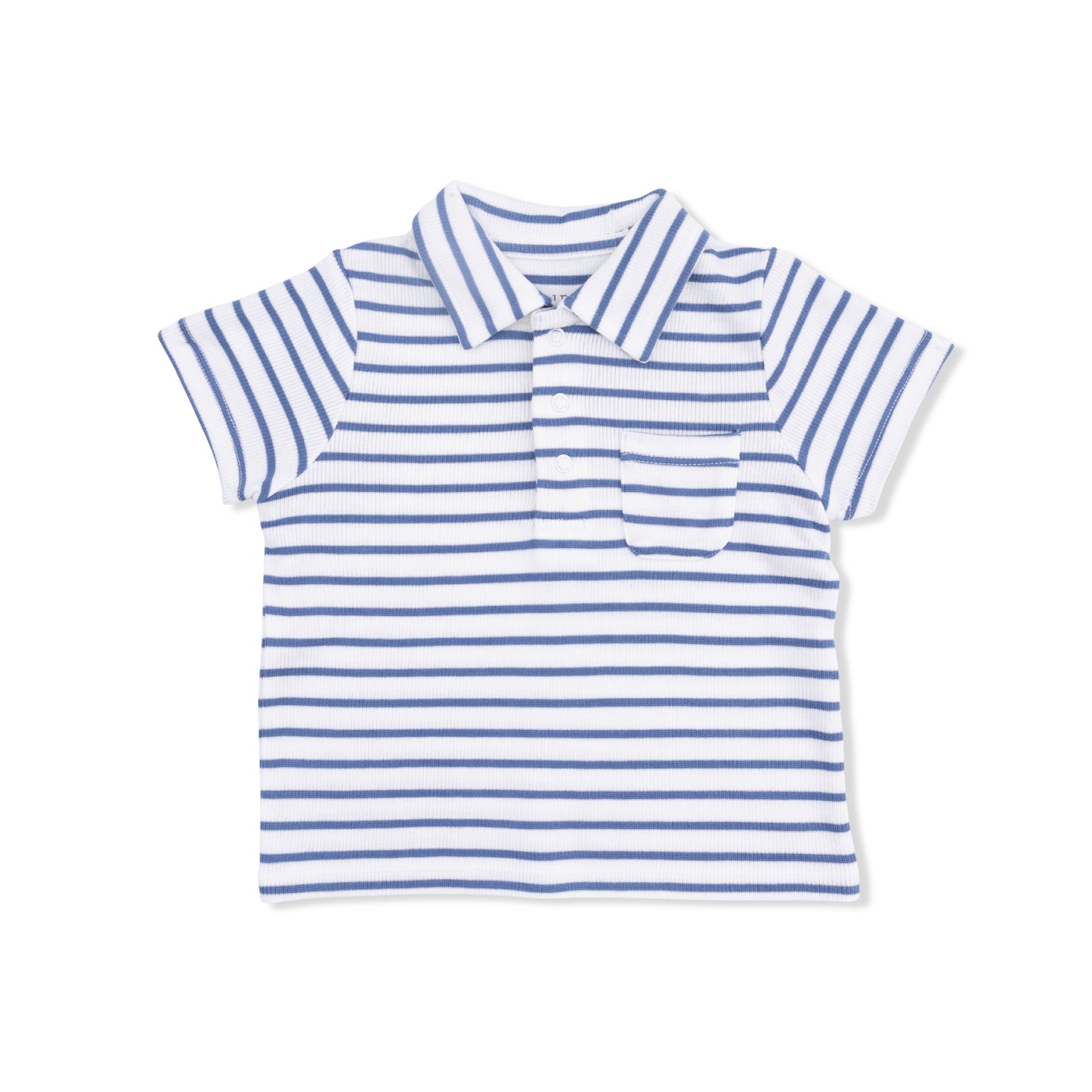 Navy Stripe - Polo with Everyday Short-Angel Dear