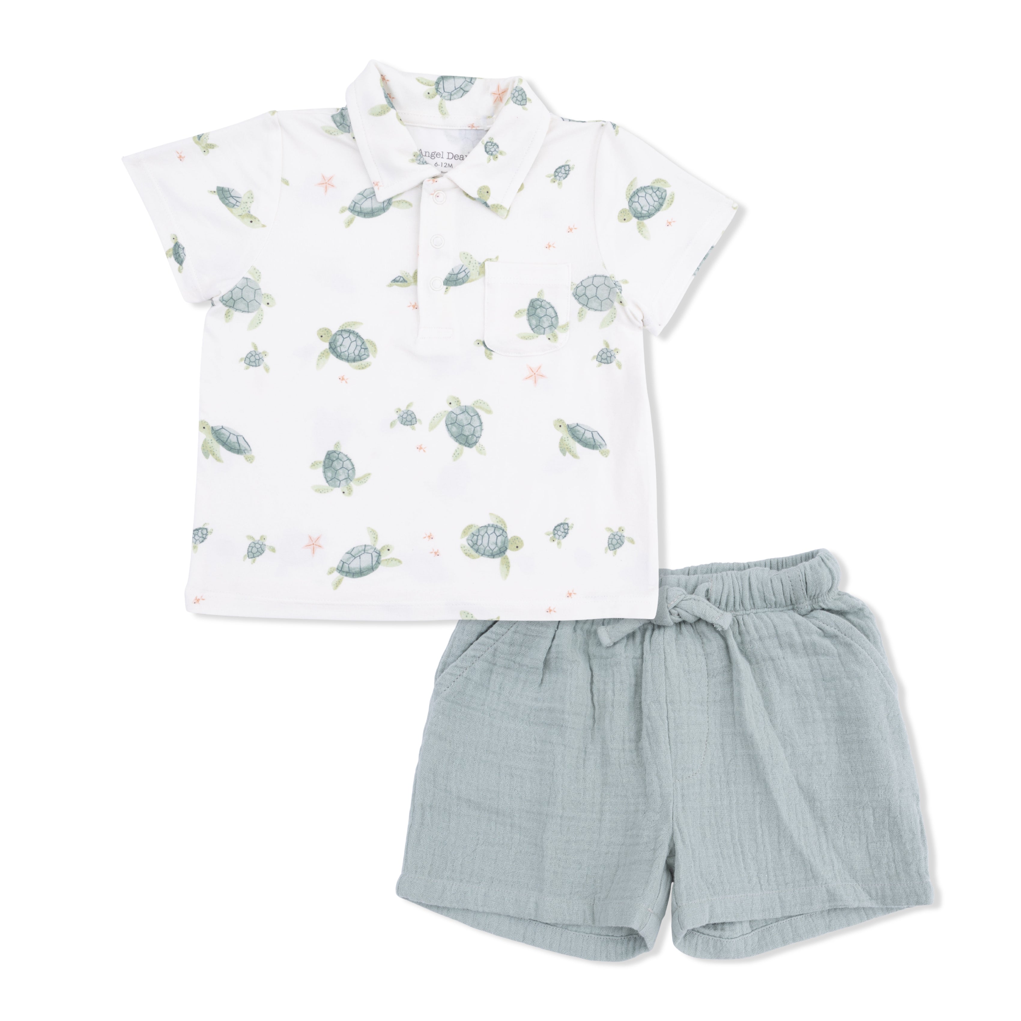 Sea Turtles - Polo with Casual Short-Angel Dear