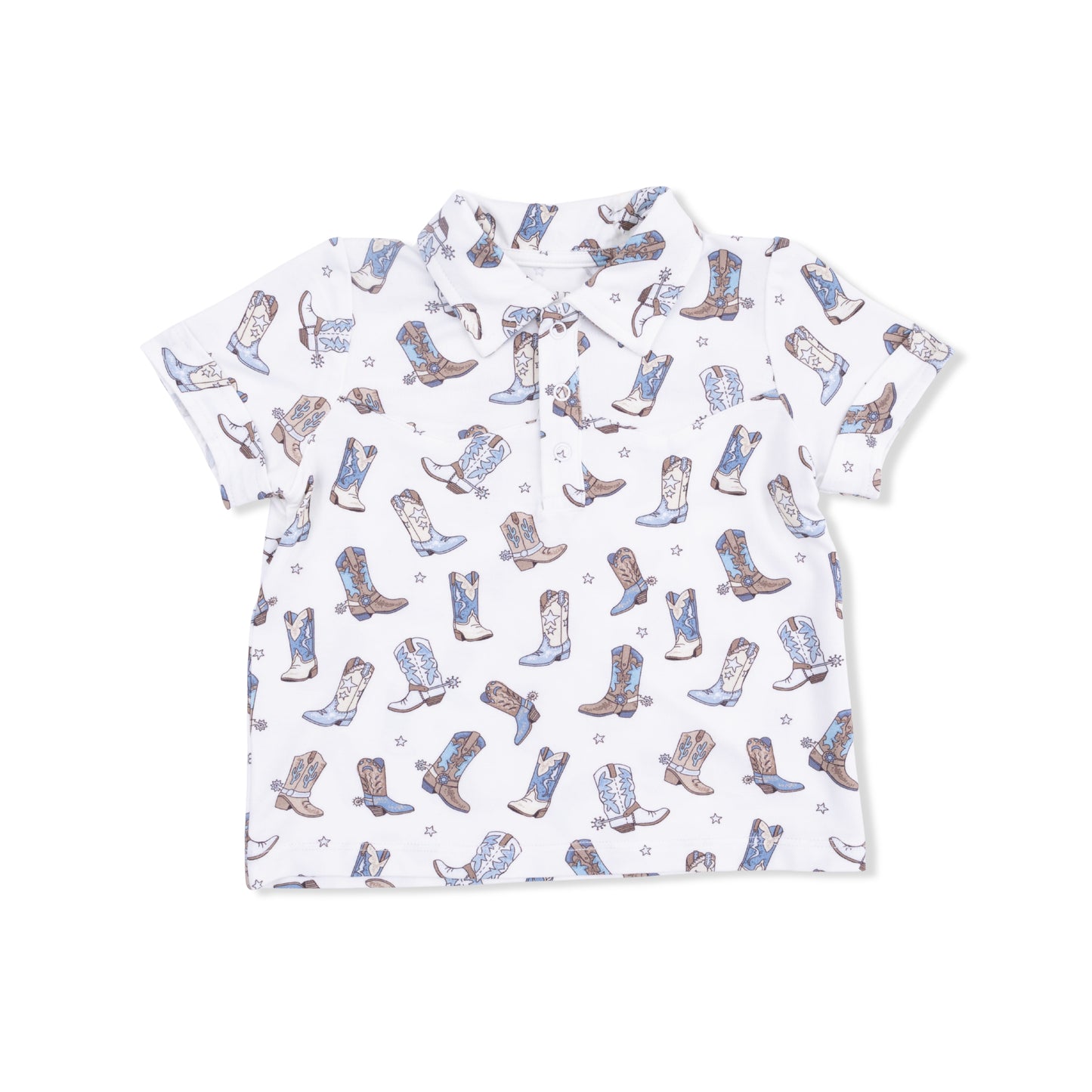 Cowboy Boots - Cowboy Polo with Casual Short-Angel Dear